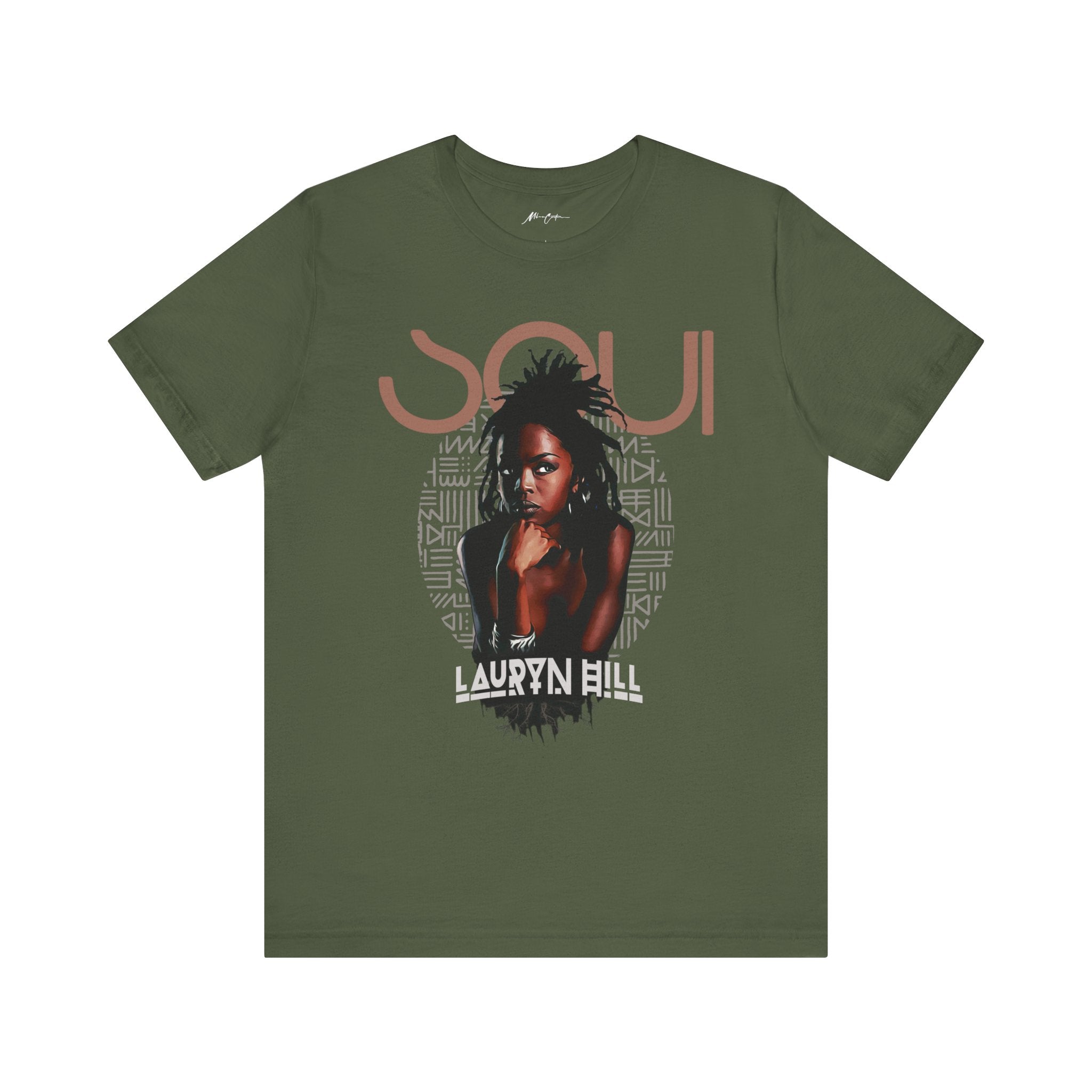 Printify T-Shirt Military Green / S Lauryn Hill “Diamond Mic” | Soul Series
