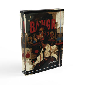 Printify Home Decor 5'' × 7'' (Vertical) “Mo Jazz” Acrylic Photo Block – Abstract Jazz-Inspired Art Décor | Miles Carter Collection