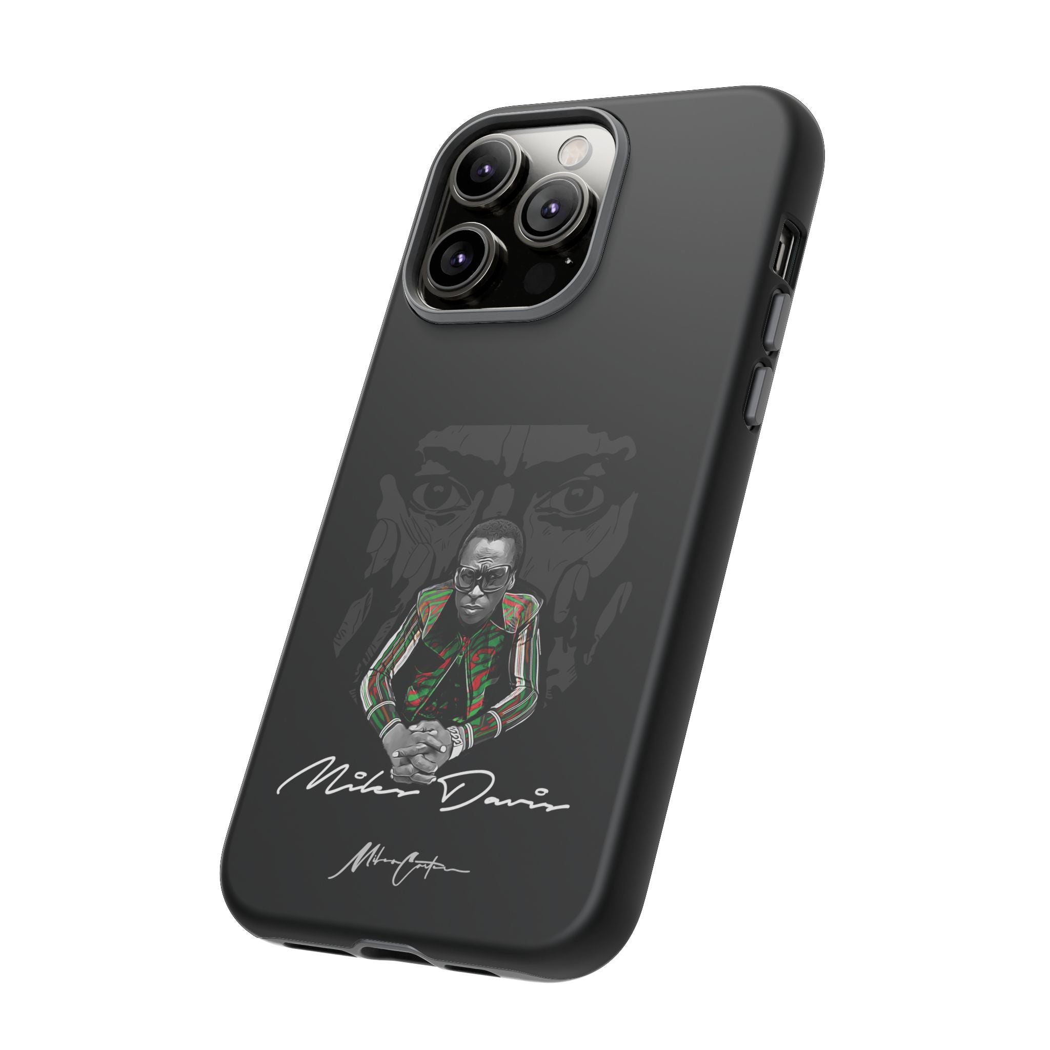 Printify Phone Case iPhone 14 Pro Max / Matte Miles Davis Phone Case – Jazz Legend & Timeless Innovator | Miles Carter Collection