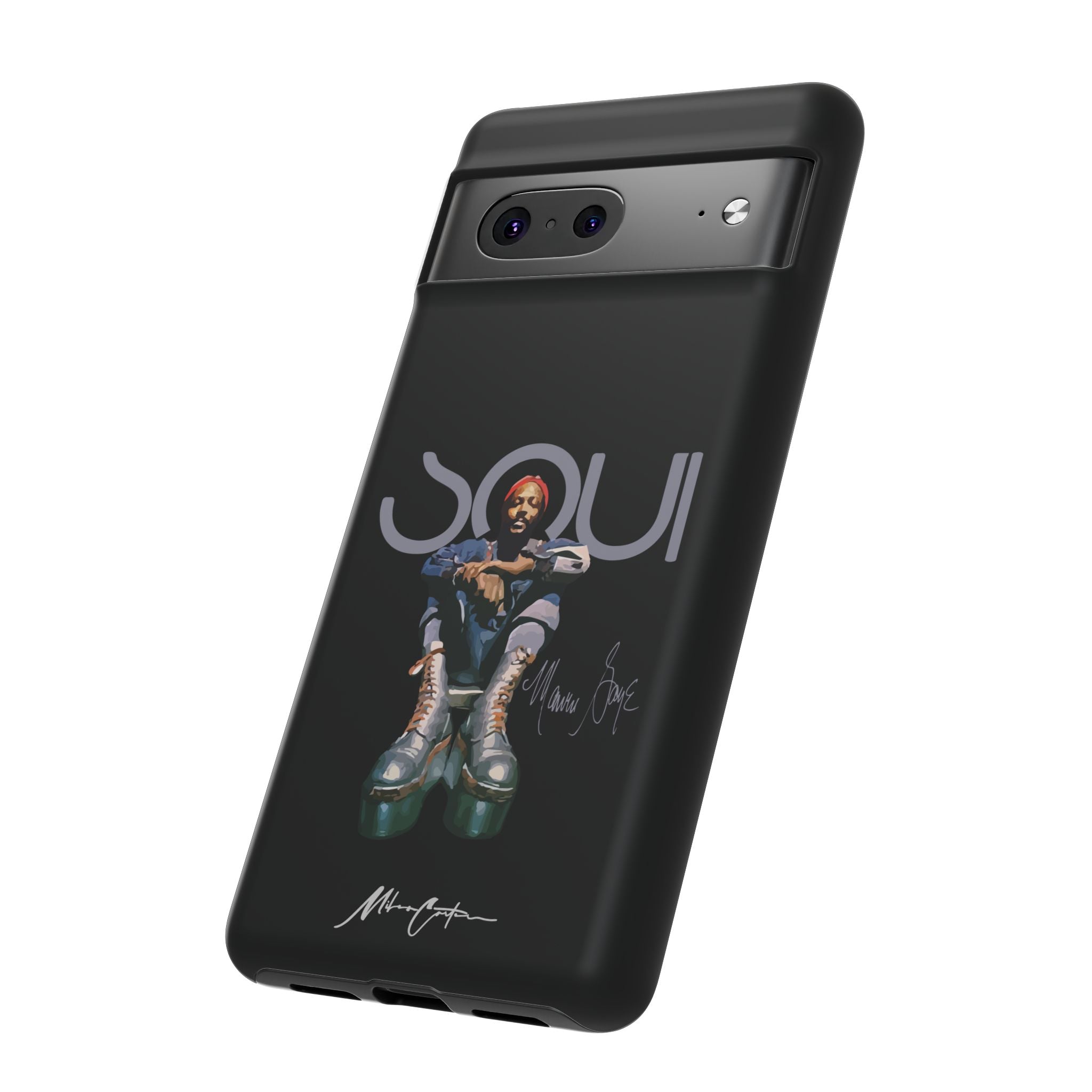 Printify Phone Case Google Pixel 7 / Matte Marvin Gaye Phone Case – Rare Platform Boots Soul Legend Design | Miles Carter Collection