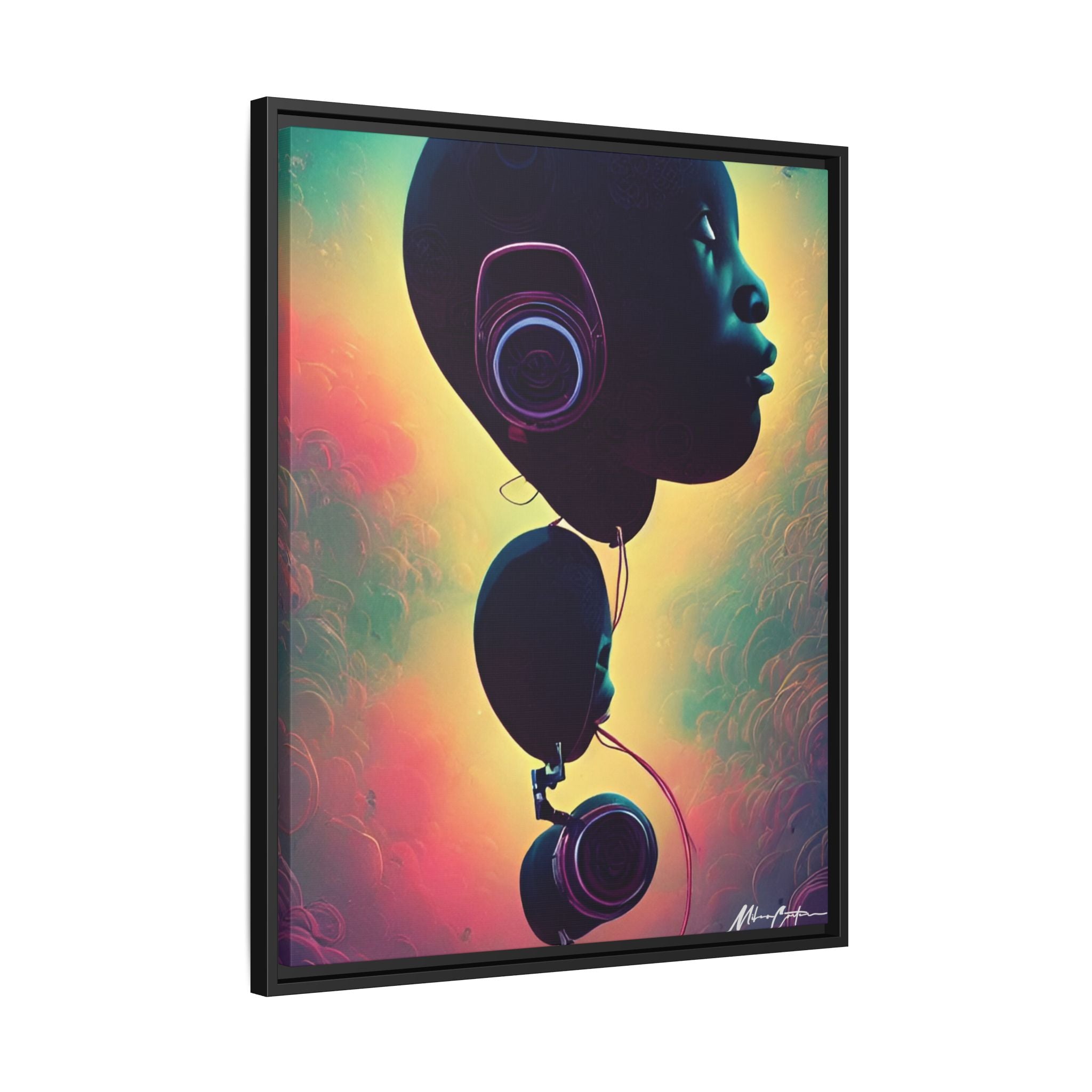 Printify Canvas 24" x 30" (Vertical) / Black / 1.25" Abstract Art Print – Premium Modern Wall Décor | Miles Carter Collection