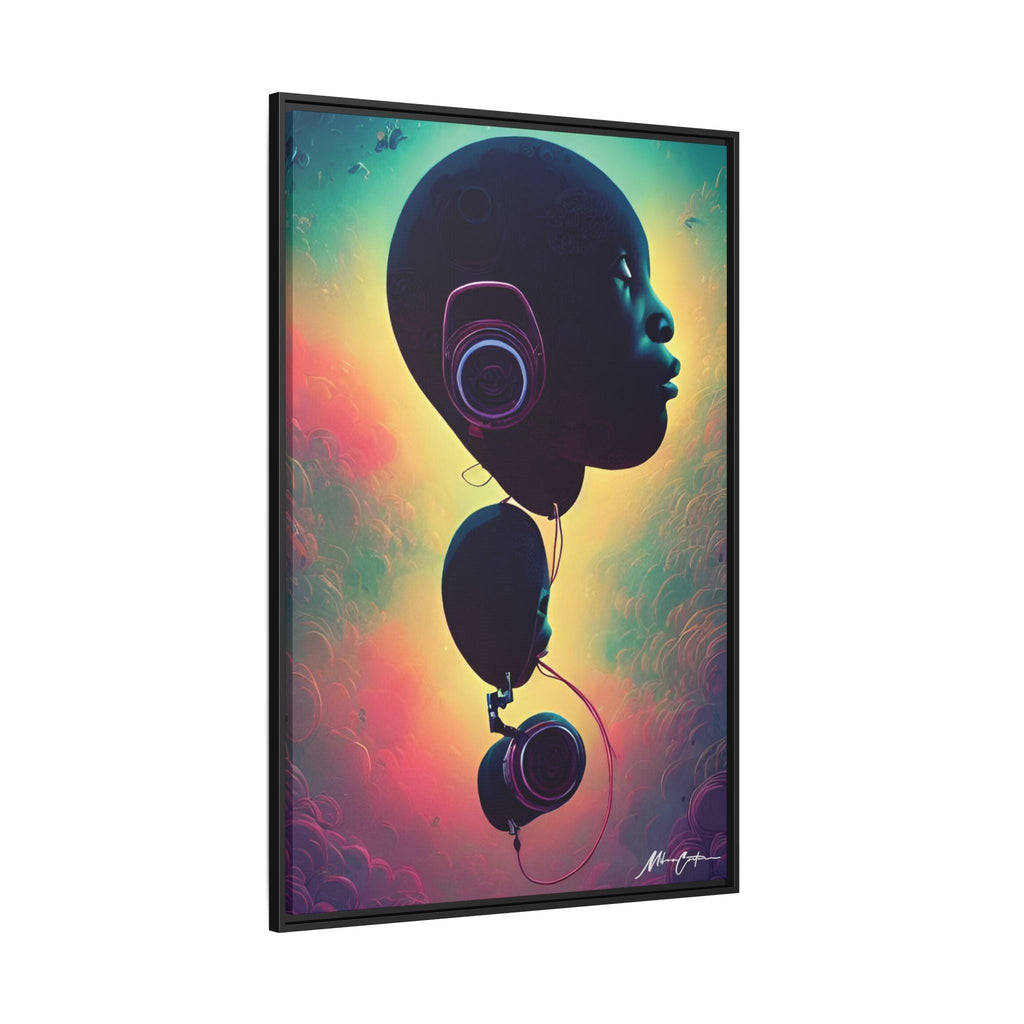 Printify Canvas 32″ x 48″ (Vertical) / Black / 1.25" Abstract Art Print – Premium Modern Wall Décor | Miles Carter Collection