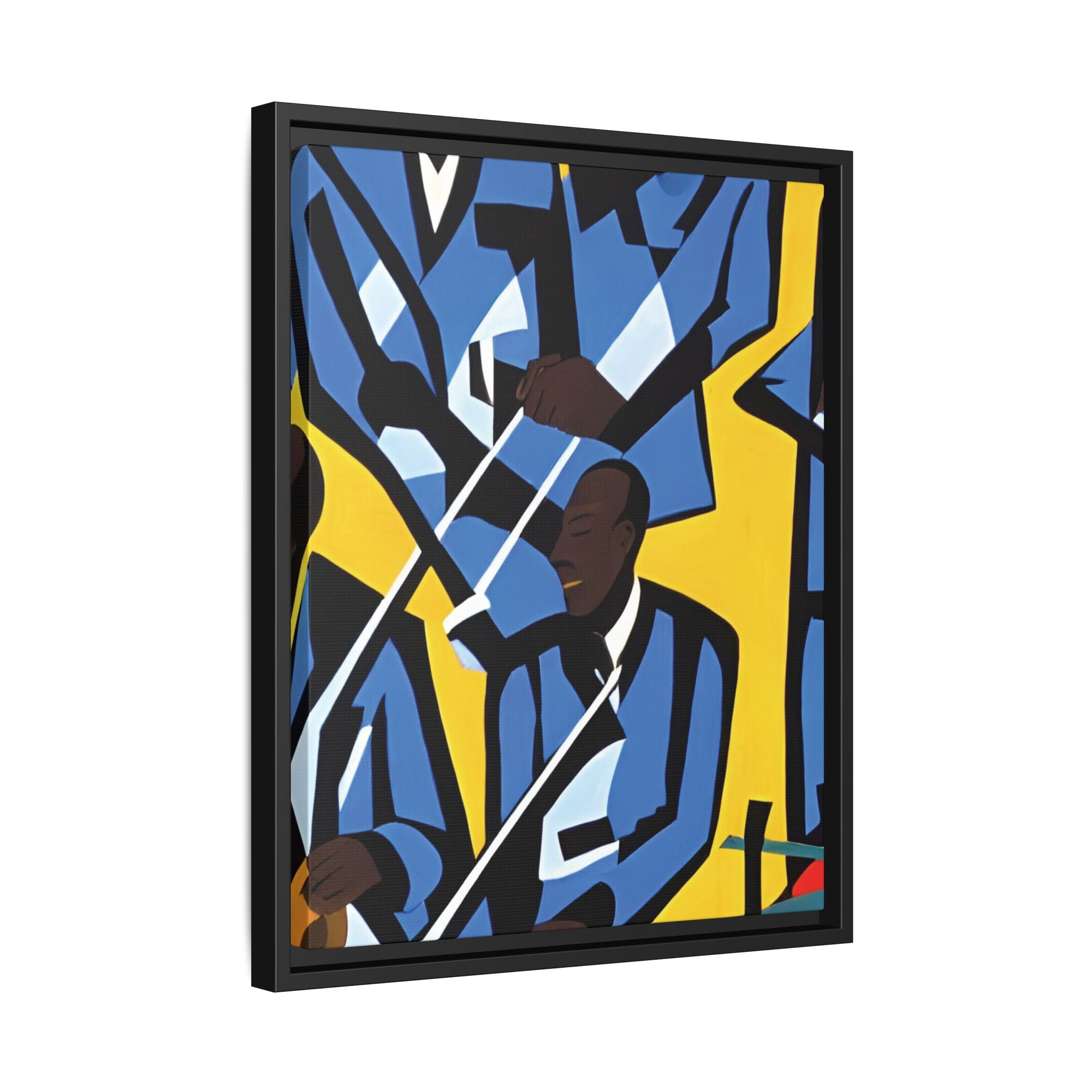 Printify Canvas 16″ x 20″ (Vertical) / Black / 1.25" Jazz Ensemble - Premium Modern Wall Decor | Miles Carter Collection