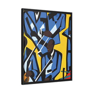 Printify Canvas 24" x 30" (Vertical) / Black / 1.25" Jazz Ensemble - Premium Modern Wall Decor | Miles Carter Collection