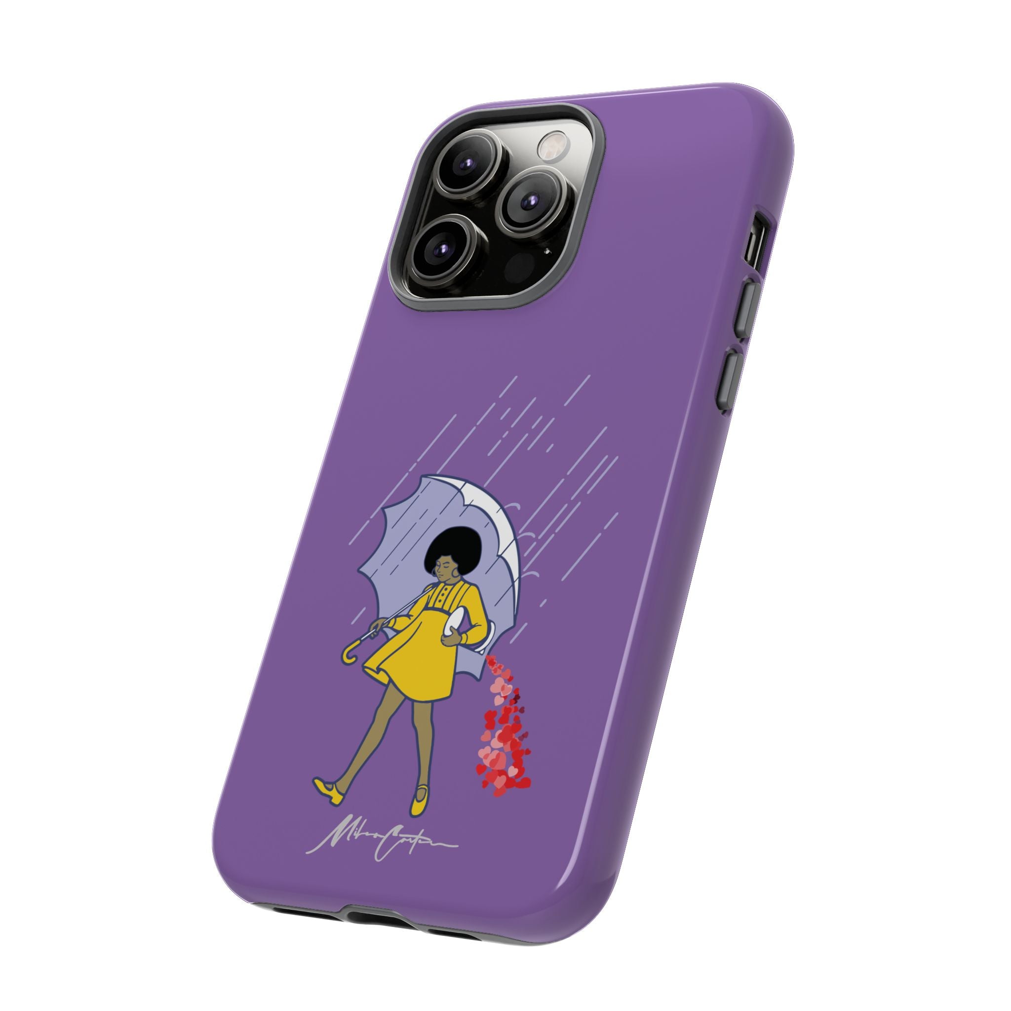 Printify Phone Case iPhone 14 Pro Max / Glossy “Spread Love” Phone Case – Classic Series Positivity Design | Miles Carter Collection