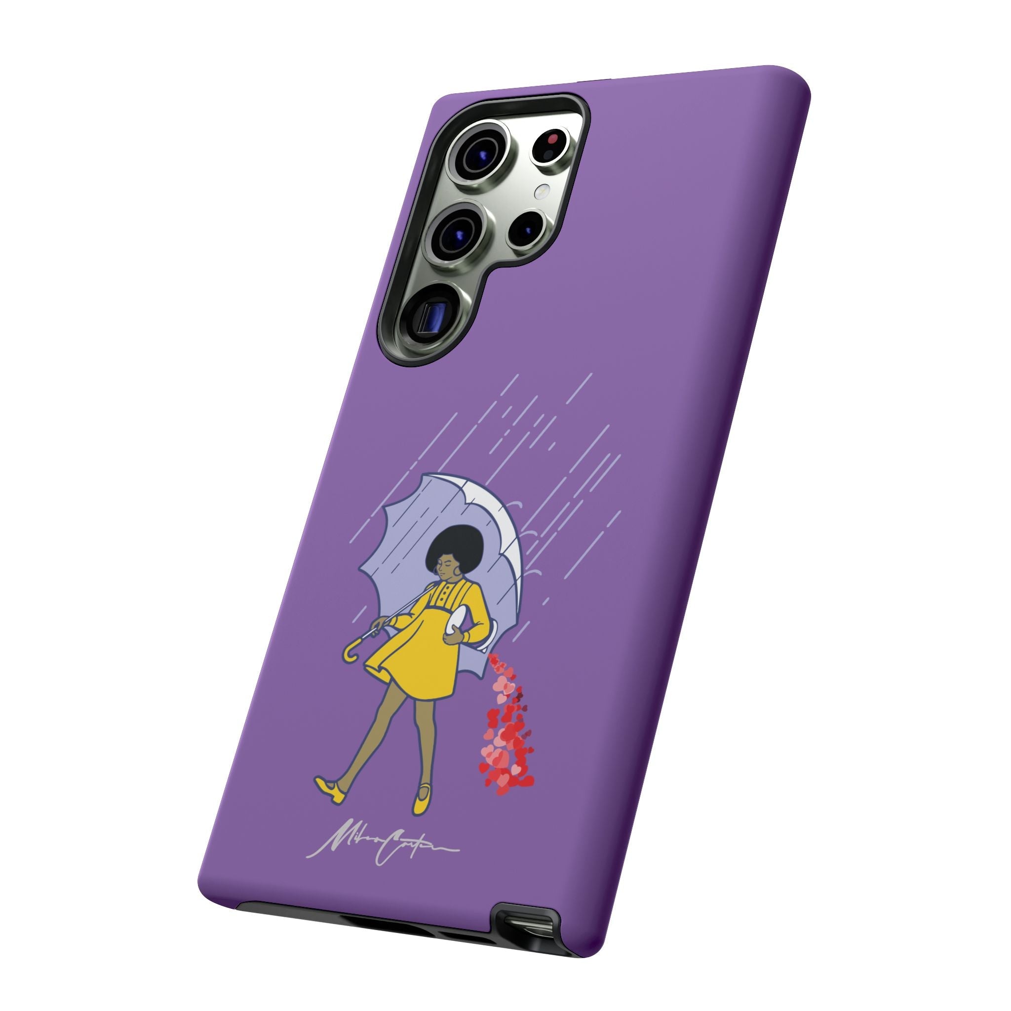 Printify Phone Case Samsung Galaxy S23 Ultra / Matte “Spread Love” Phone Case – Classic Series Positivity Design | Miles Carter Collection