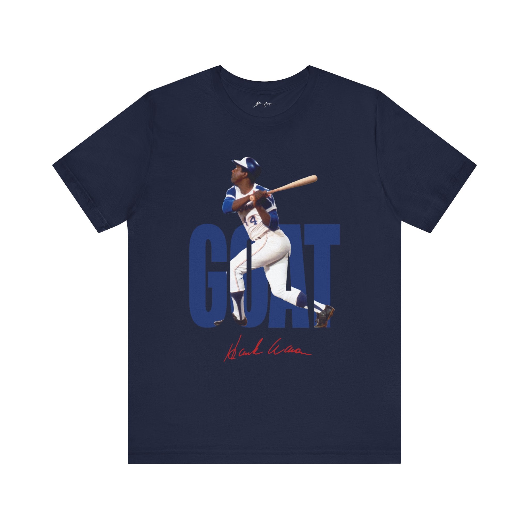 Printify T-Shirt Navy / S Hank Aaron "The Hammer" | Goat Series