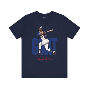 Printify T-Shirt Navy / S Hank Aaron "The Hammer" | Goat Series