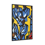 Printify Canvas 32″ x 48″ (Vertical) / Black / 1.25" Jazz Ensemble - Premium Modern Wall Decor | Miles Carter Collection