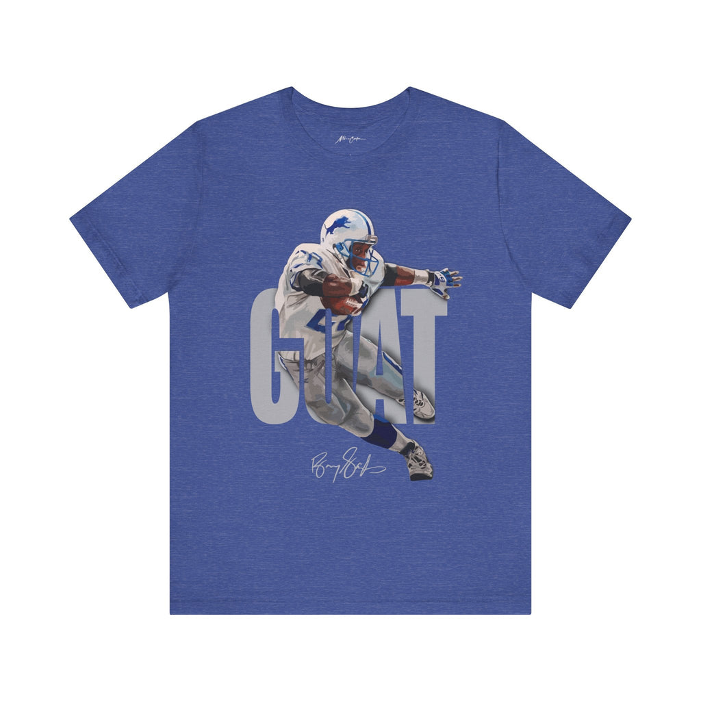 Printify T-Shirt Heather True Royal / S Barry Sanders “One Man Team” | GOAT Series