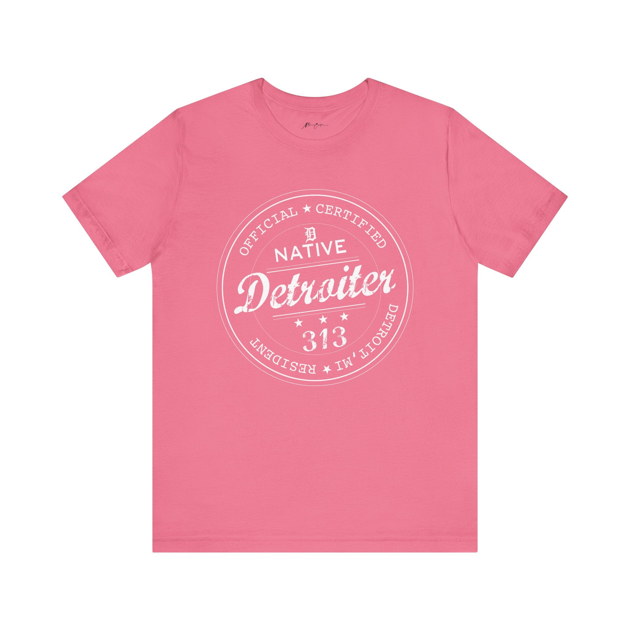 Printify T-Shirt Charity Pink / S Detroiter Native “313” Motor City | Classic Series