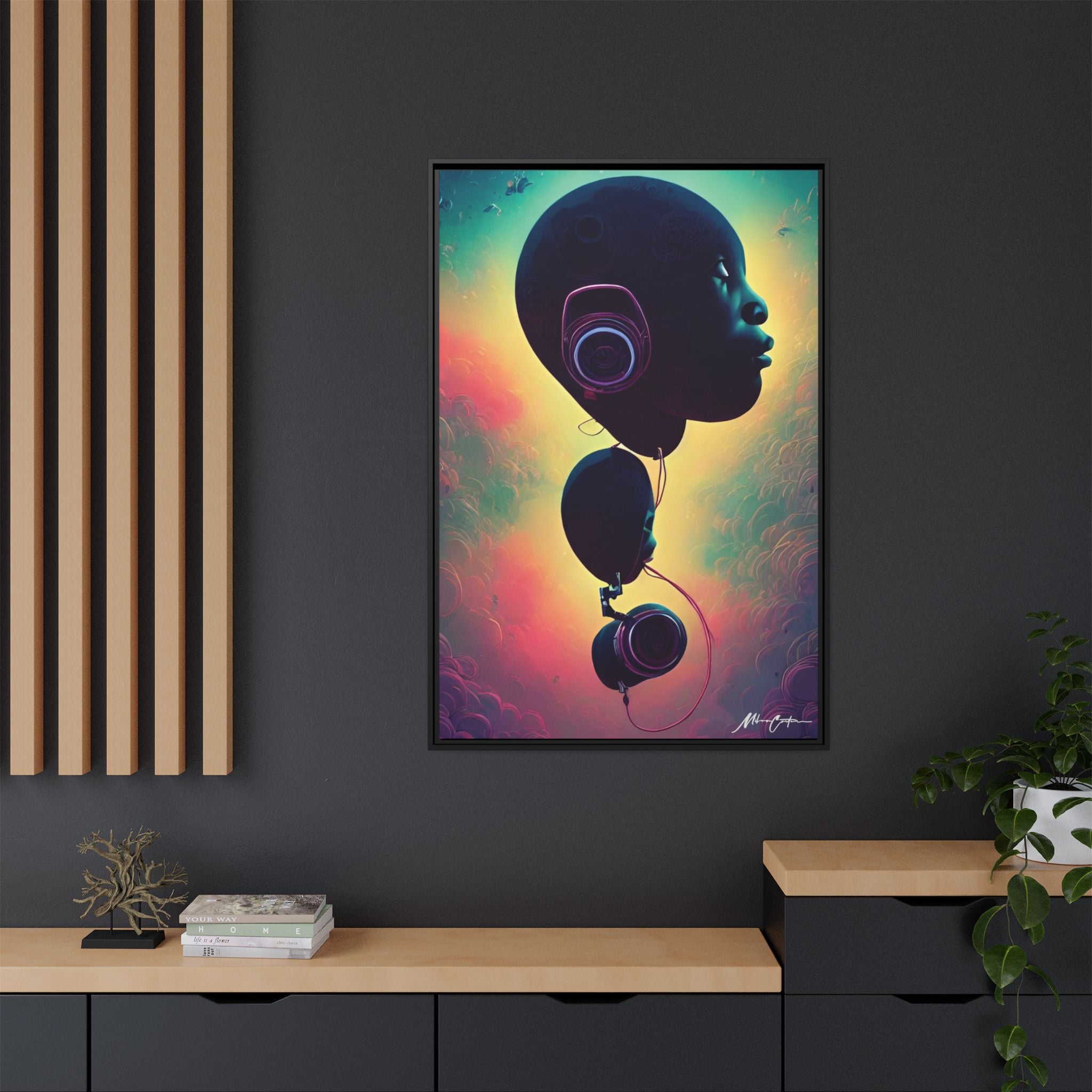 Printify Canvas Abstract Art Print – Premium Modern Wall Décor | Miles Carter Collection