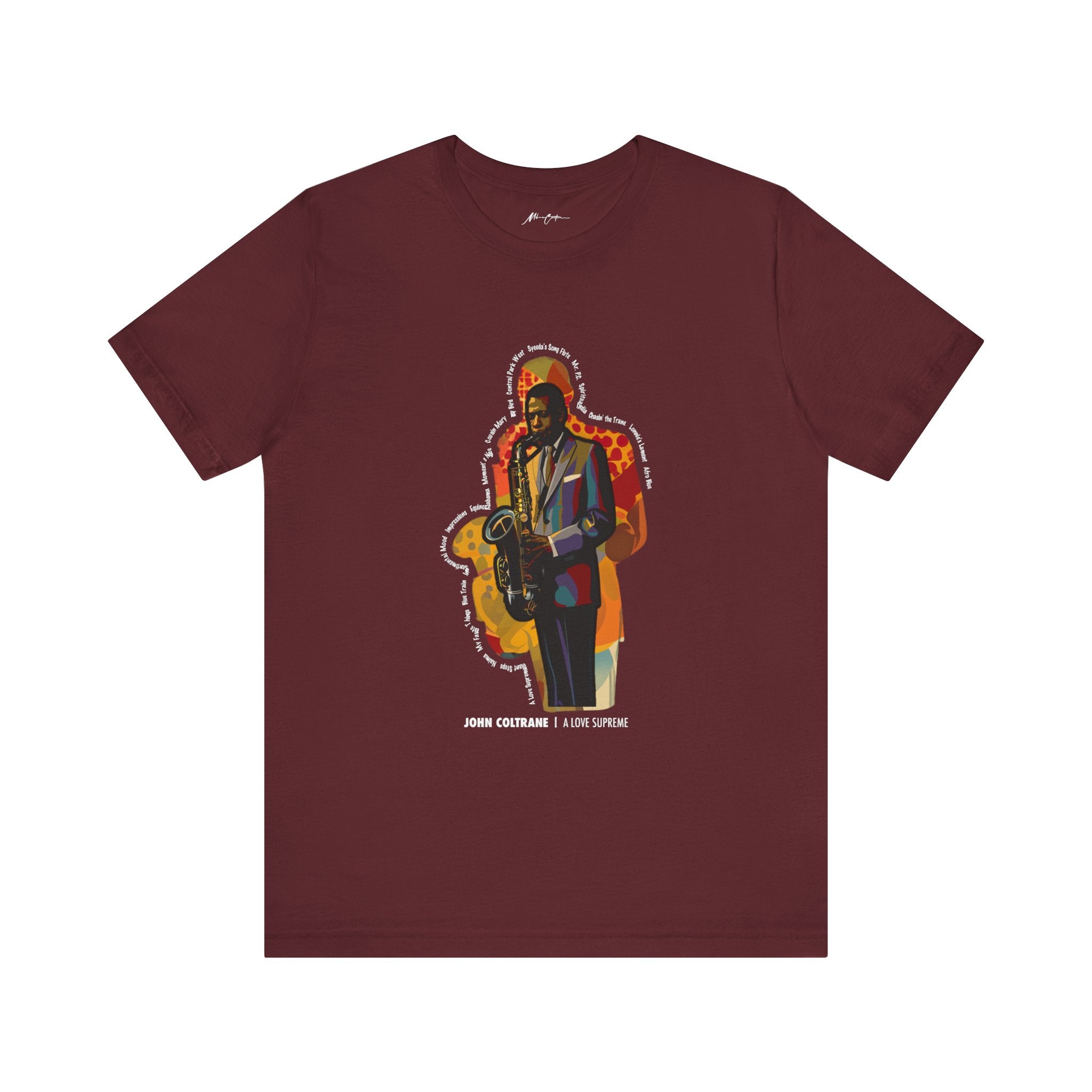 Printify T-Shirt Maroon / S John Coltrane "Trane" | Classic Series