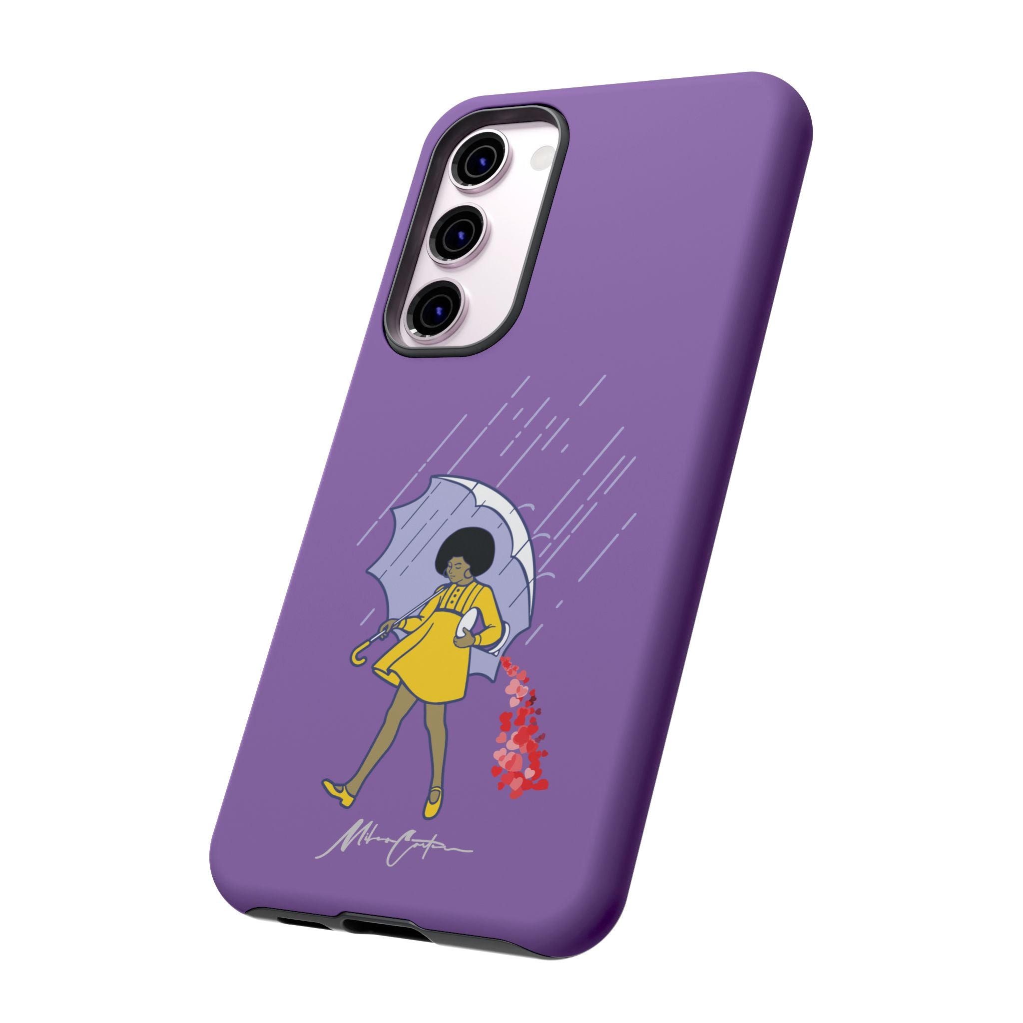 Printify Phone Case Samsung Galaxy S23 Plus / Matte “Spread Love” Phone Case – Classic Series Positivity Design | Miles Carter Collection