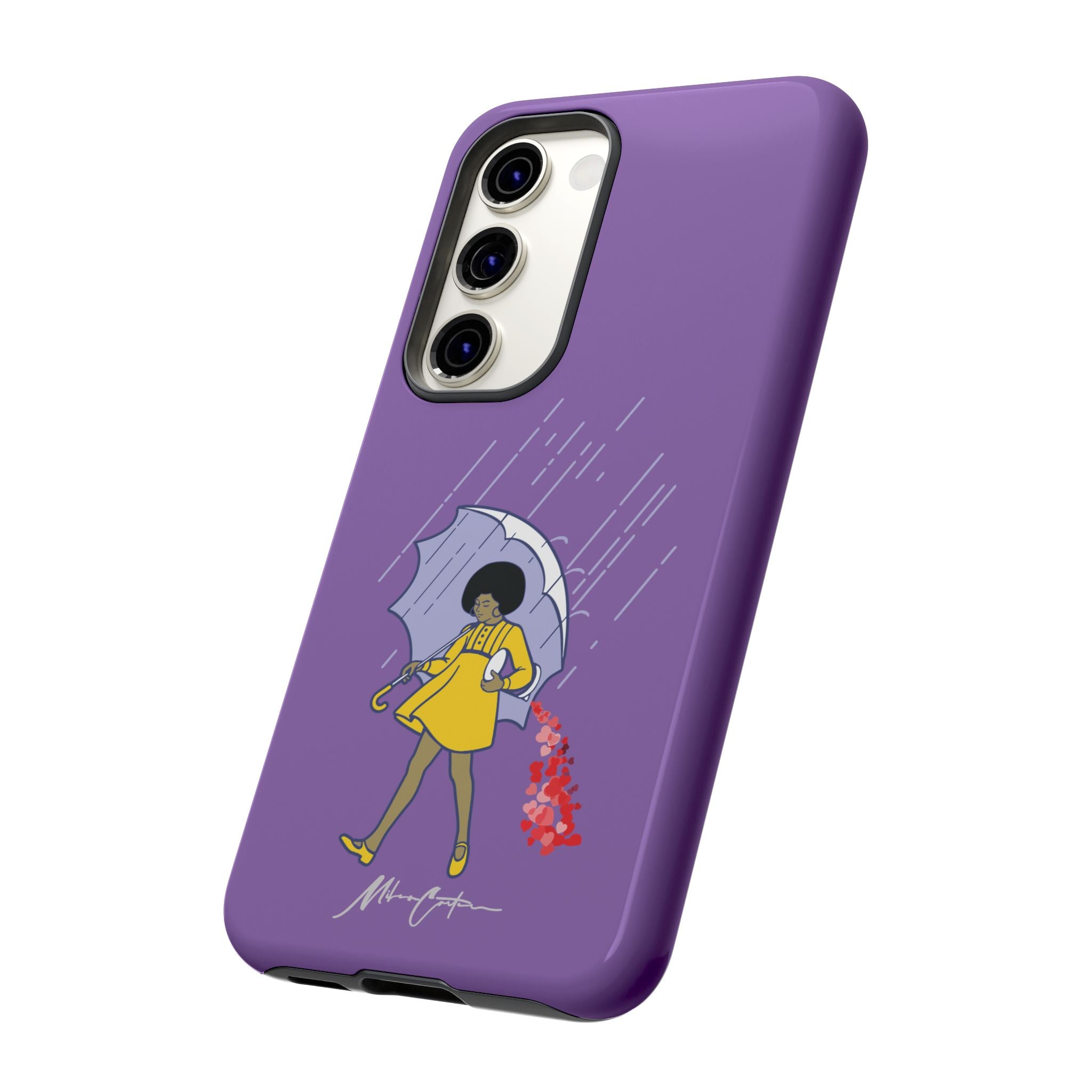 Printify Phone Case Samsung Galaxy S23 / Glossy “Spread Love” Phone Case – Classic Series Positivity Design | Miles Carter Collection