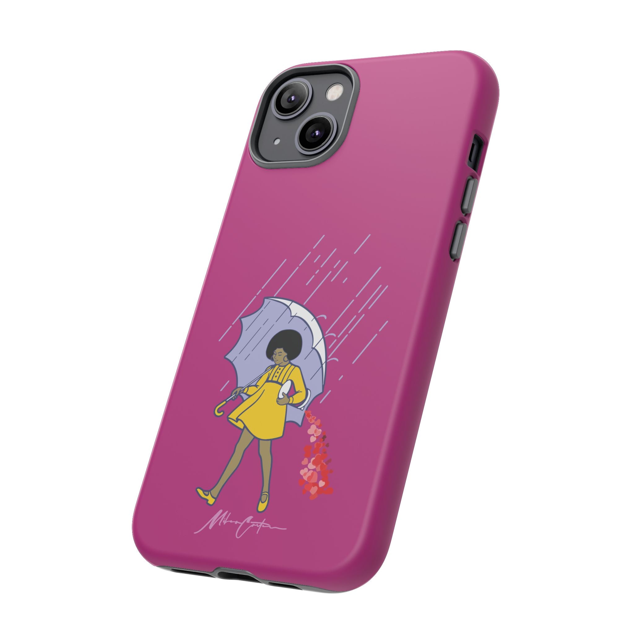 Printify Phone Case iPhone 14 Plus / Matte “Spread Love” Phone Case – Classic Series Positivity Design | Miles Carter Collection