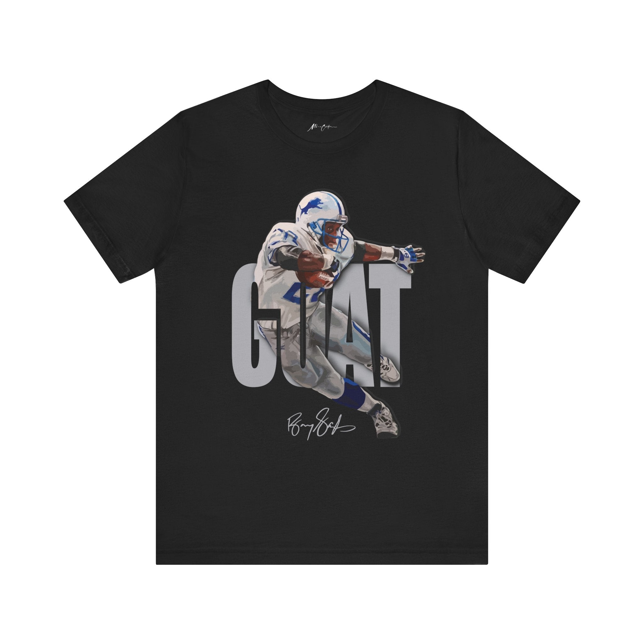 Printify T-Shirt Black / S Barry Sanders “One Man Team” | GOAT Series
