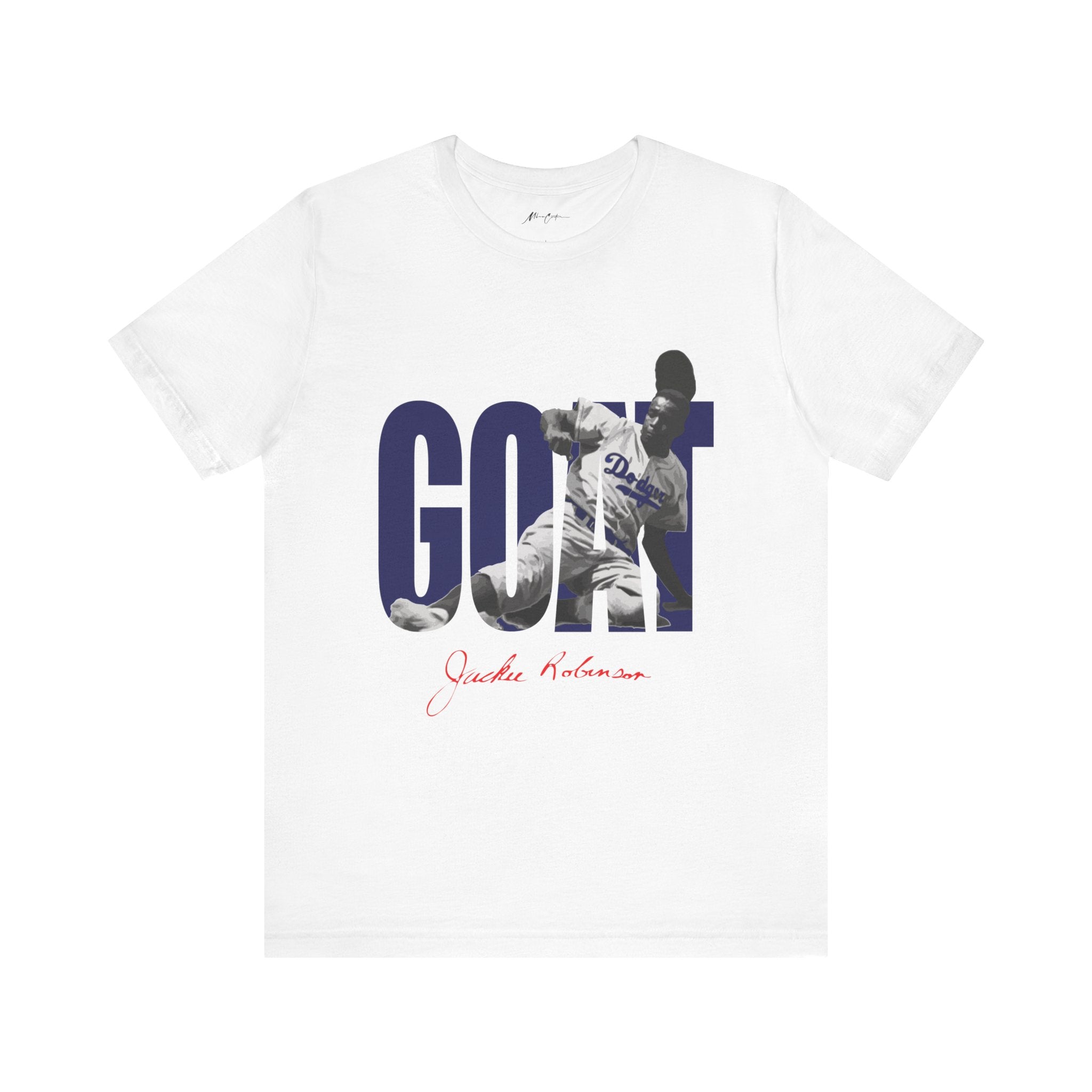 Printify T-Shirt White / S Jackie Robinson | Goat Series