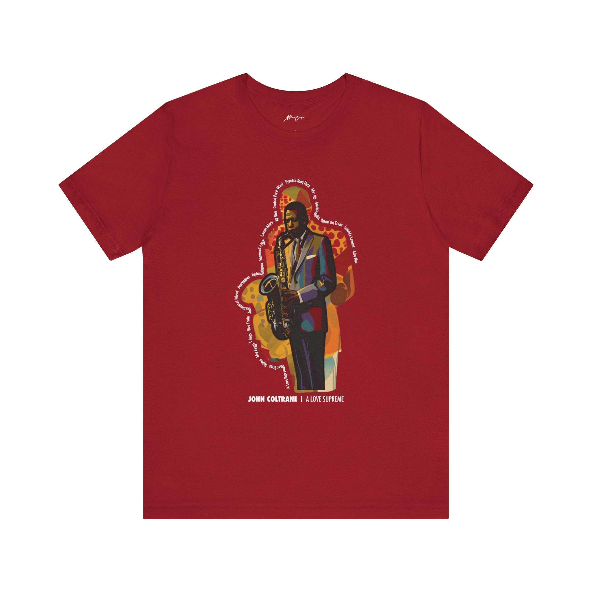 Printify T-Shirt Canvas Red / XS John Coltrane “A Love Supreme” | Classic Series