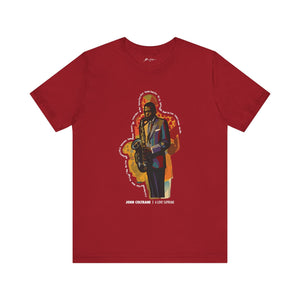 Printify T-Shirt Canvas Red / XS John Coltrane “A Love Supreme” | Classic Series