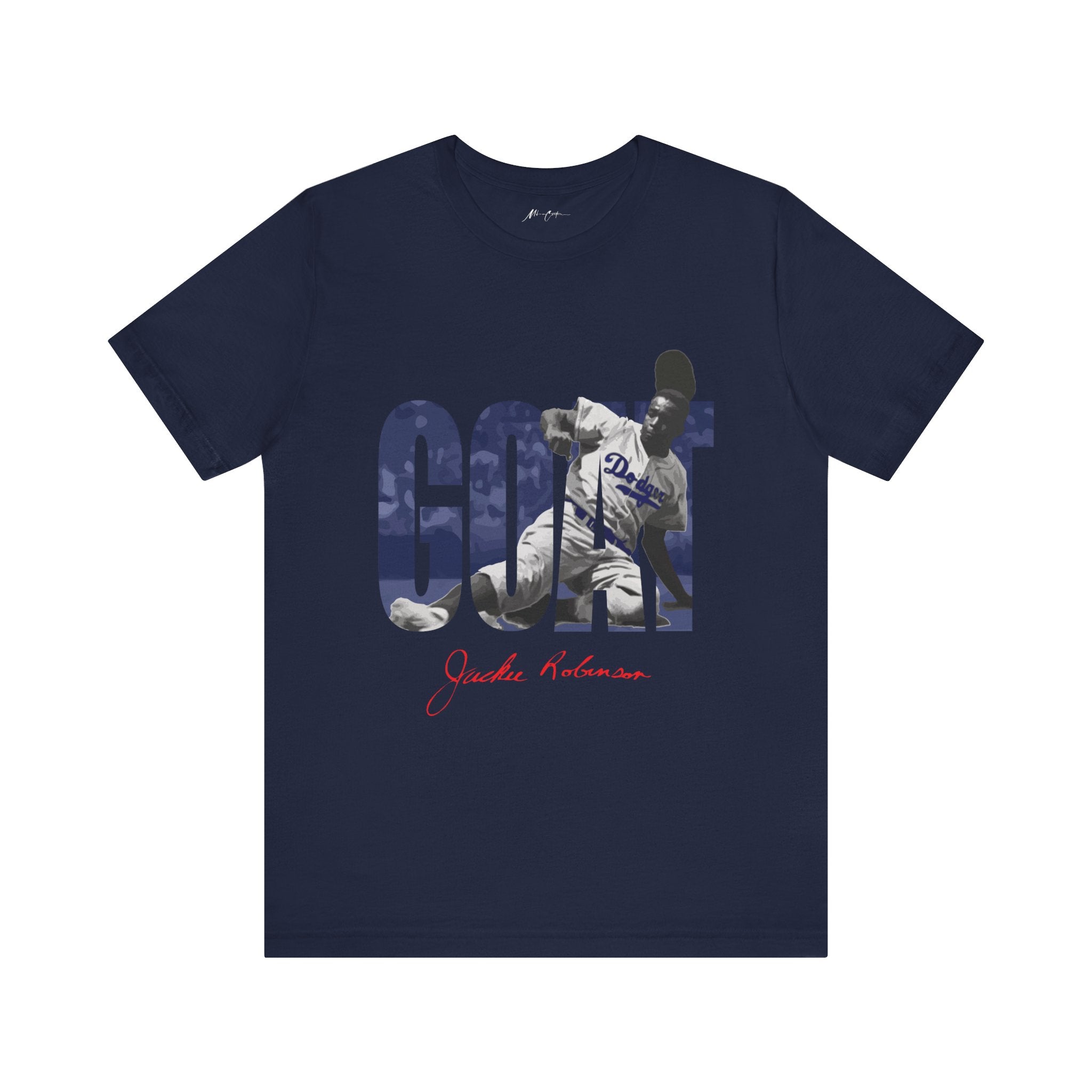 Printify T-Shirt Navy / S Jackie Robinson | Goat Series
