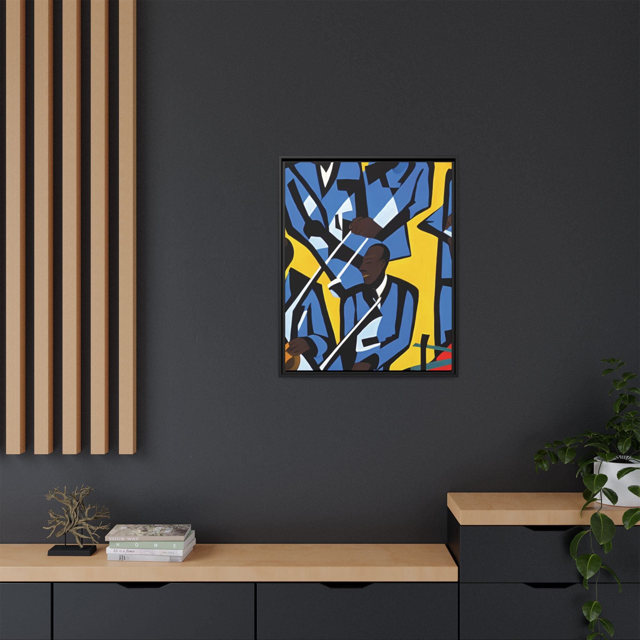 Printify Canvas Jazz Ensemble - Premium Modern Wall Decor | Miles Carter Collection