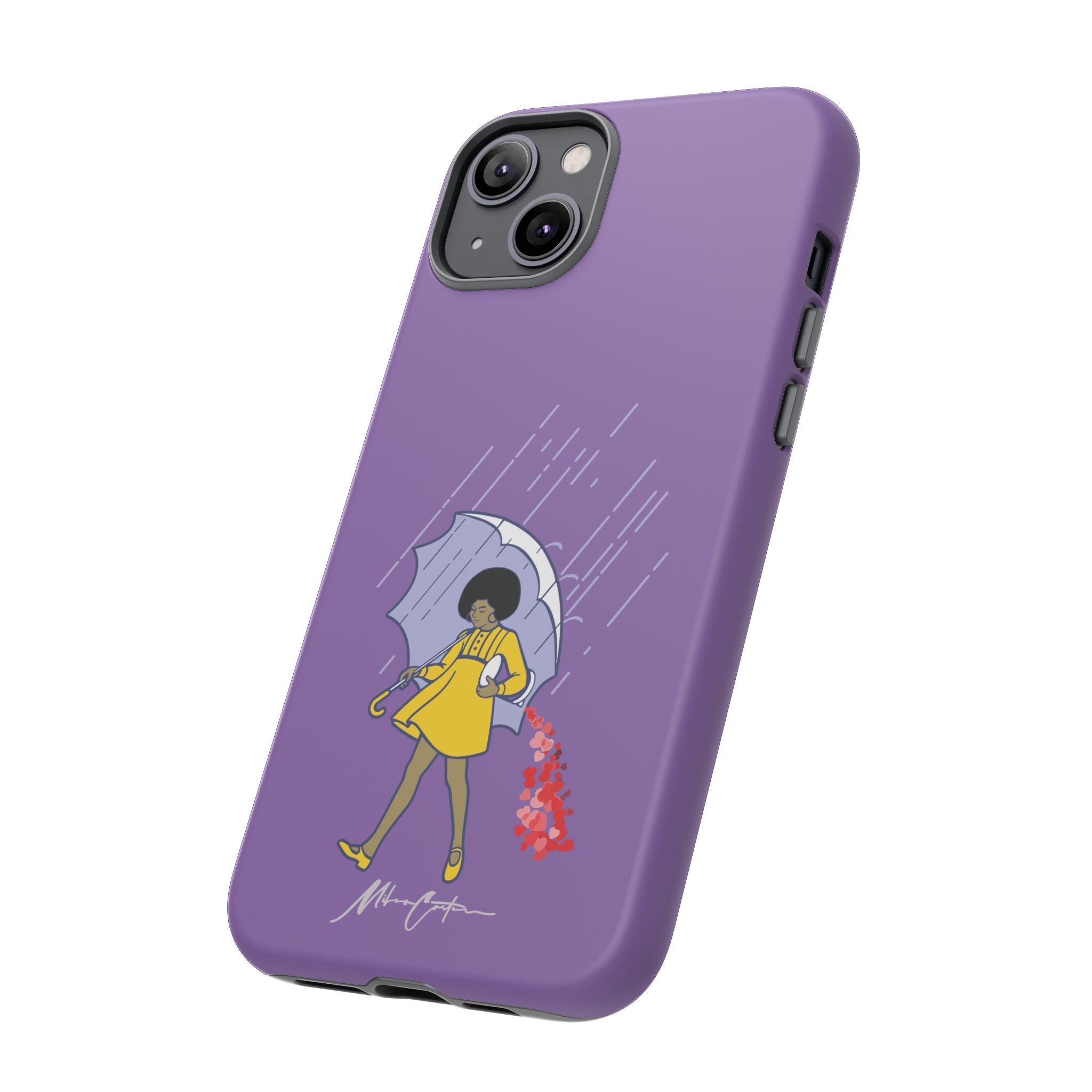 Printify Phone Case iPhone 14 Plus / Matte “Spread Love” Phone Case – Classic Series Positivity Design | Miles Carter Collection