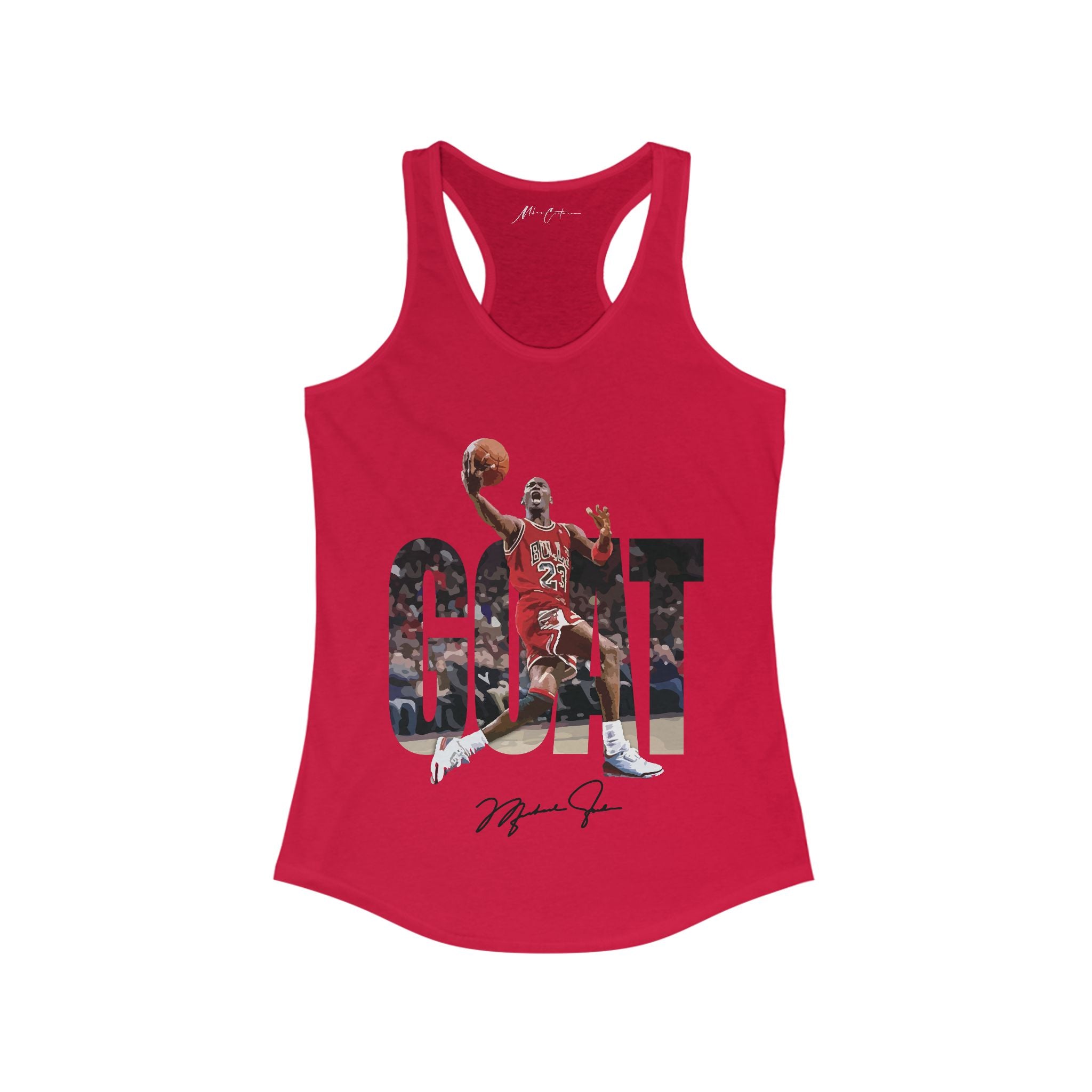 Printify Tank Top XS / Solid Red Womens Michael Jordan “His Airness” | GOAT Series