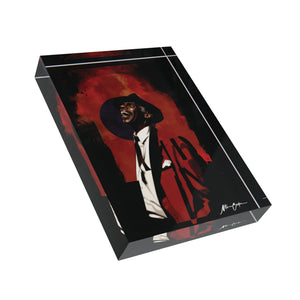 Printify Home Decor 5'' × 7'' (Vertical) “Mo Jazz II” Acrylic Photo Block – Modern Jazz-Inspired Art Décor | Miles Carter Collection