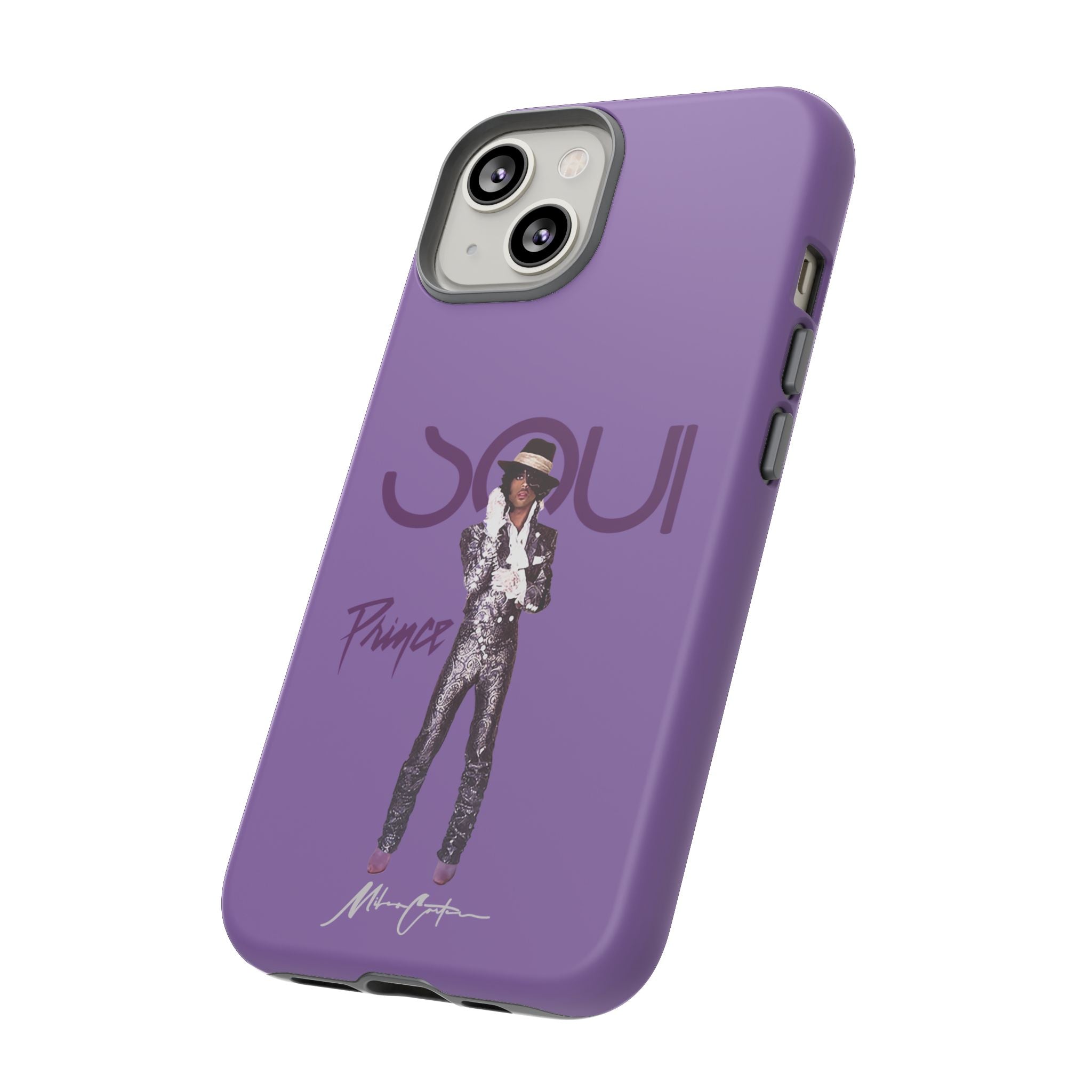 Printify Phone Case iPhone 14 / Matte Prince Phone Case – Purple Icon & 80s Music Legend | Miles Carter Collection