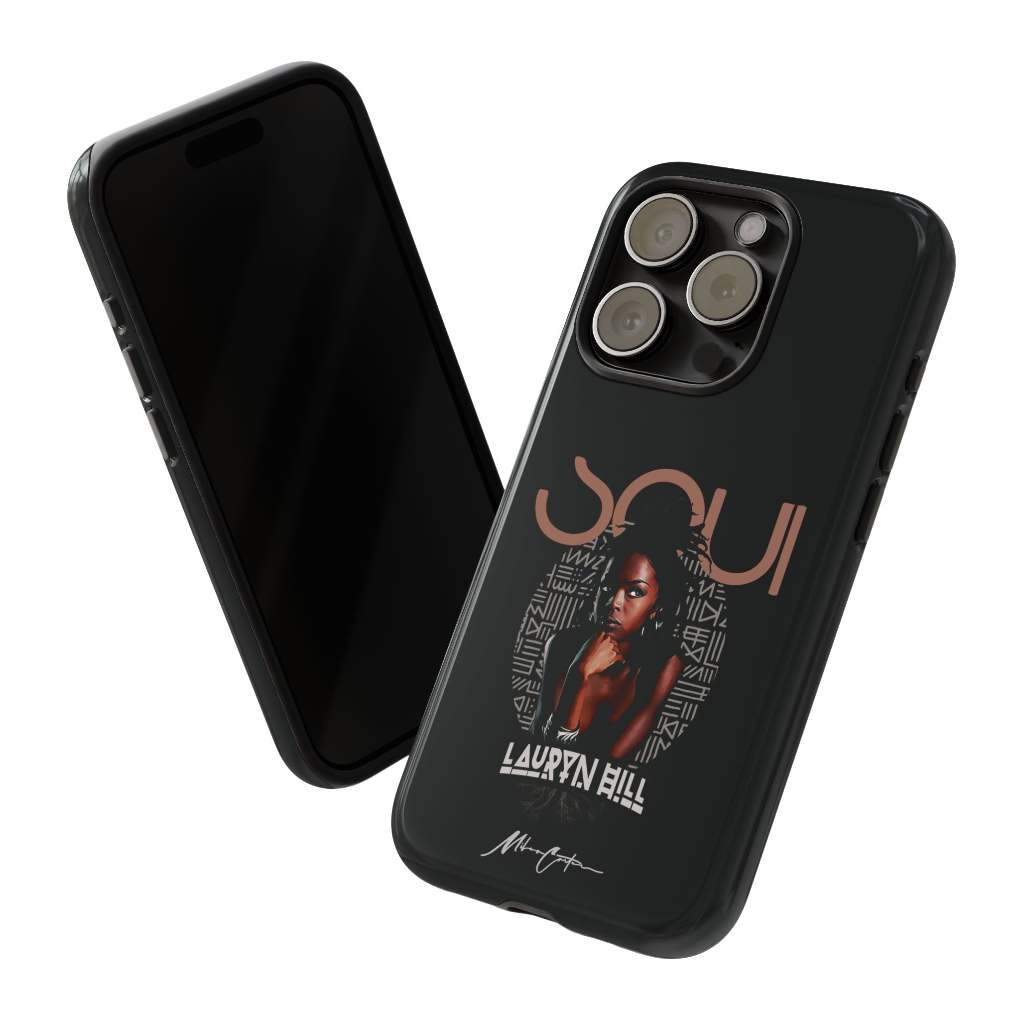 Printify Phone Case iPhone 15 Pro / Glossy Lauryn Hill Phone Case – Premium 90s Hip-Hop & Soul Inspired Design | Miles Carter Collection