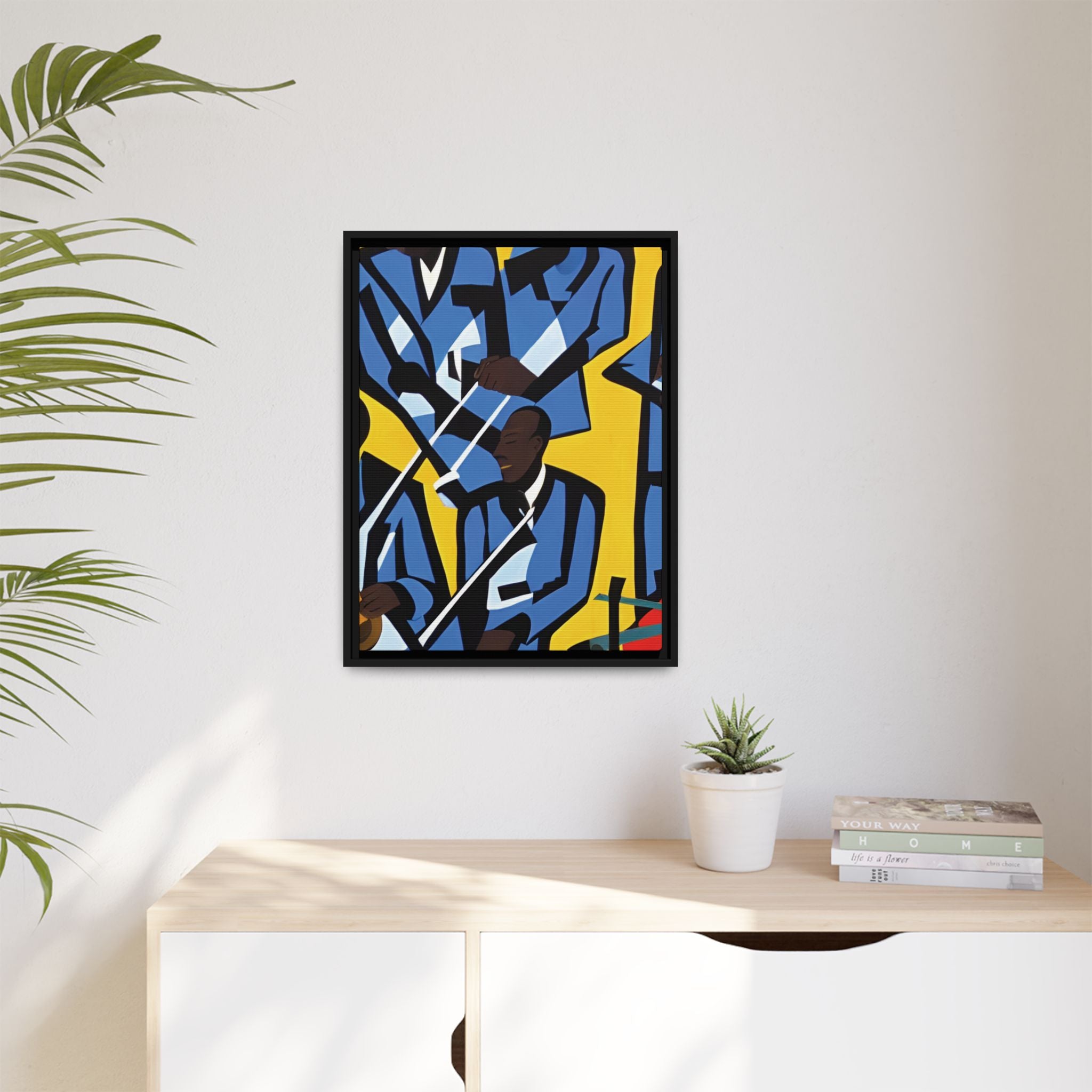 Printify Canvas Jazz Ensemble - Premium Modern Wall Decor | Miles Carter Collection
