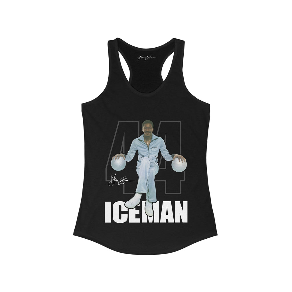 Printify Tank Top XS / Solid Black Women's George “The Iceman” Gervin | Goat Series