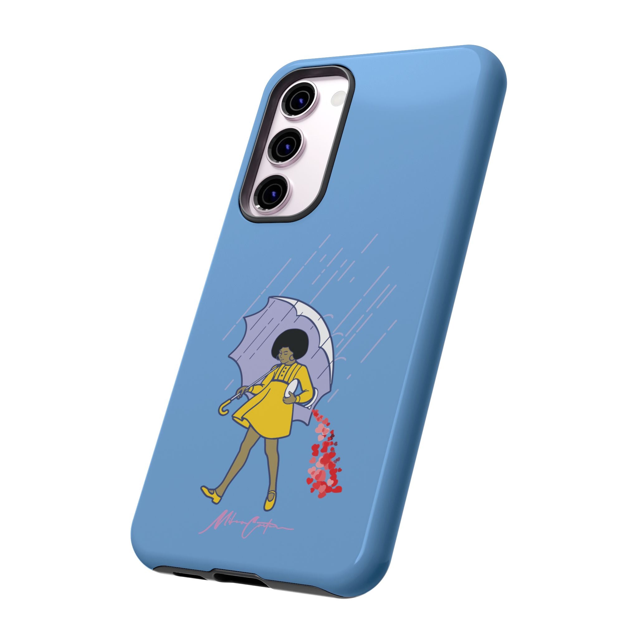 Printify Phone Case Samsung Galaxy S23 Plus / Glossy “Spread Love” Phone Case – Classic Series Positivity Design | Miles Carter Collection