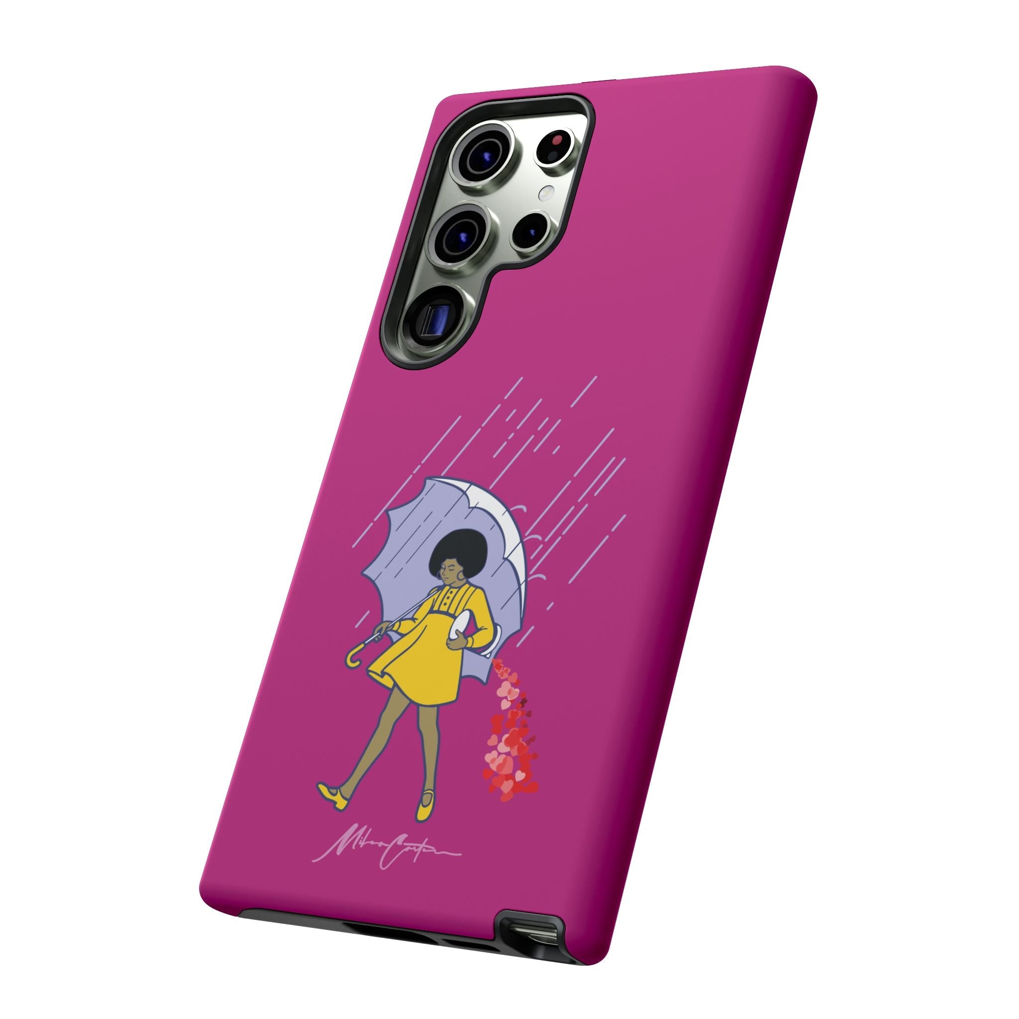 Printify Phone Case Samsung Galaxy S23 Ultra / Matte “Spread Love” Phone Case – Classic Series Positivity Design | Miles Carter Collection