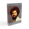 Printify Home Decor 5'' × 7'' (Vertical) Bob Ross Acrylic Photo Block – Joy of Painting Inspired Décor | Miles Carter Collection