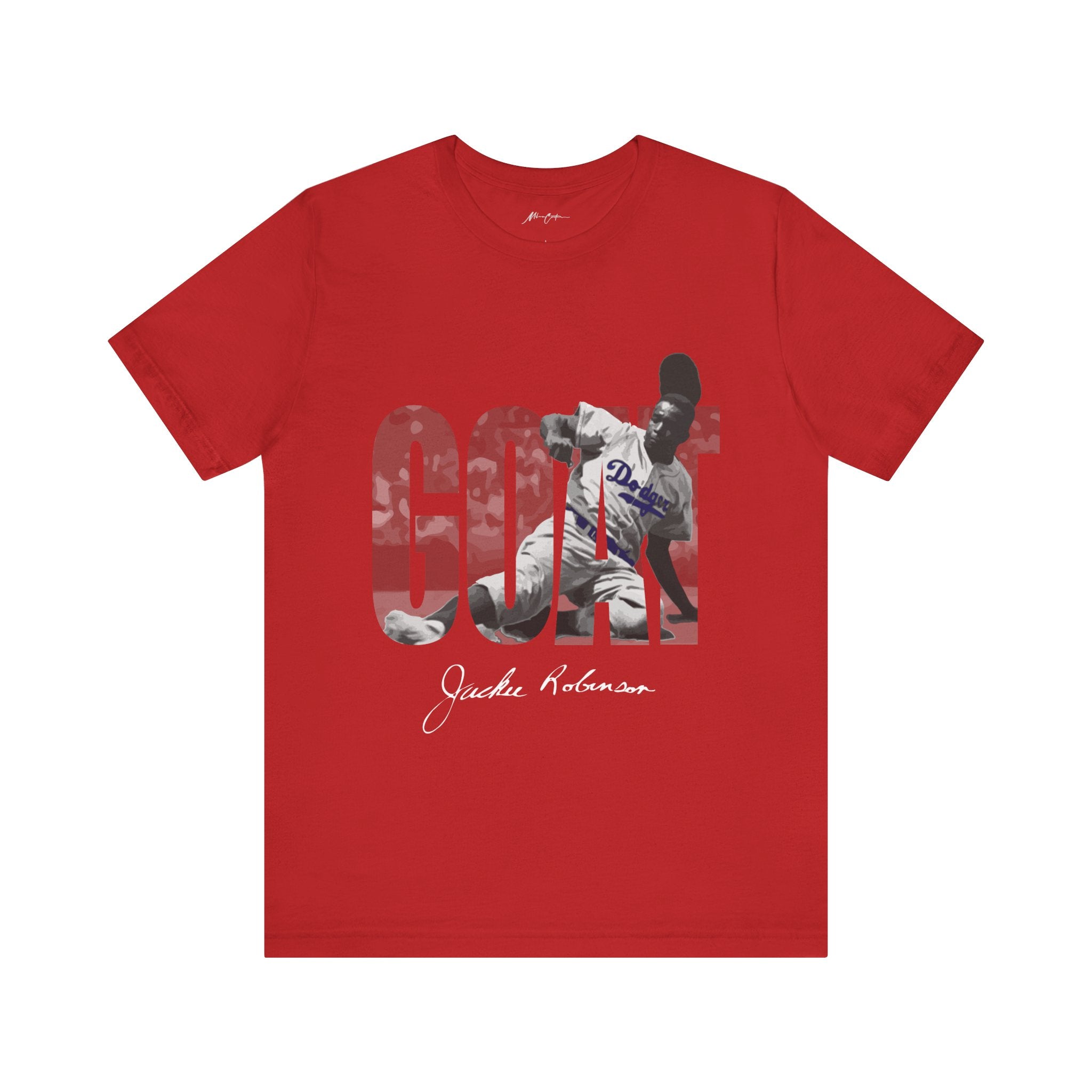 Printify T-Shirt Red / S Jackie Robinson | Goat Series