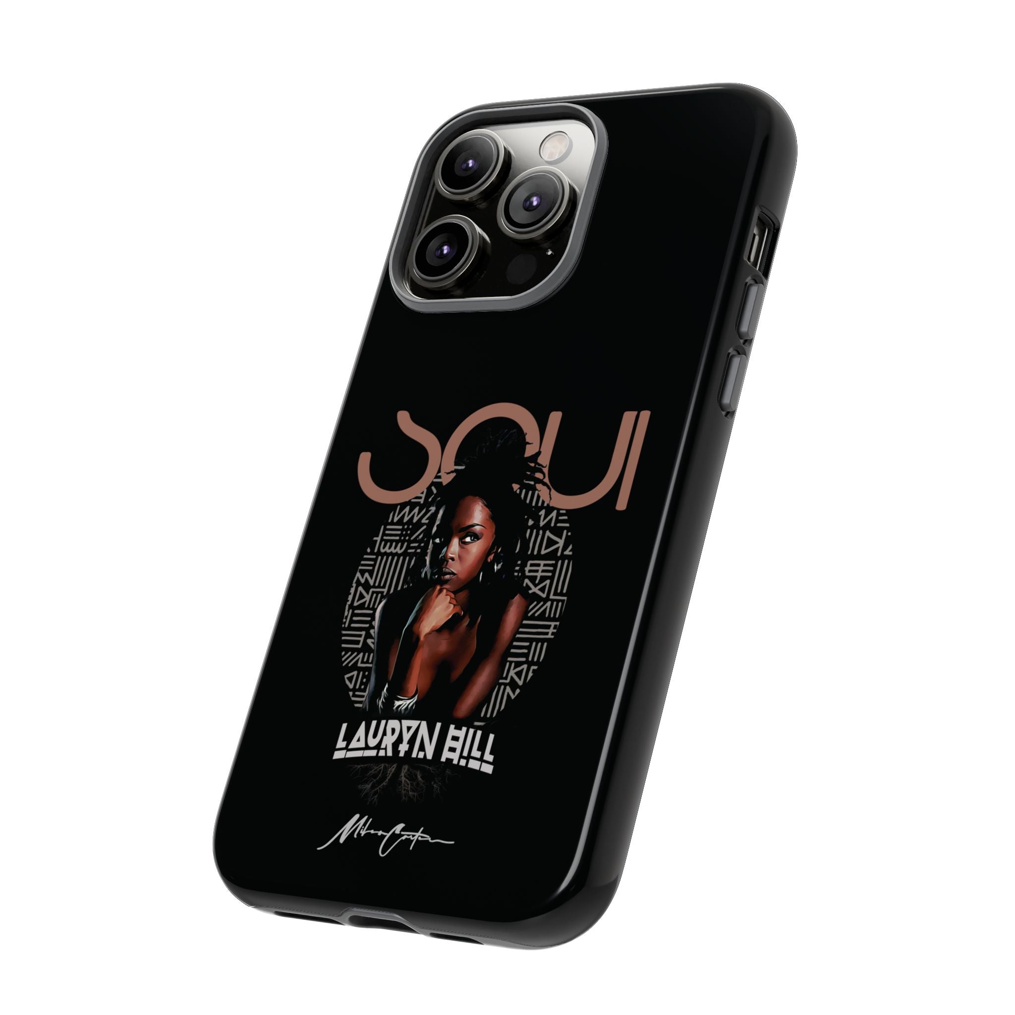 Printify Phone Case iPhone 14 Pro Max / Glossy Lauryn Hill Phone Case – Premium 90s Hip-Hop & Soul Inspired Design | Miles Carter Collection
