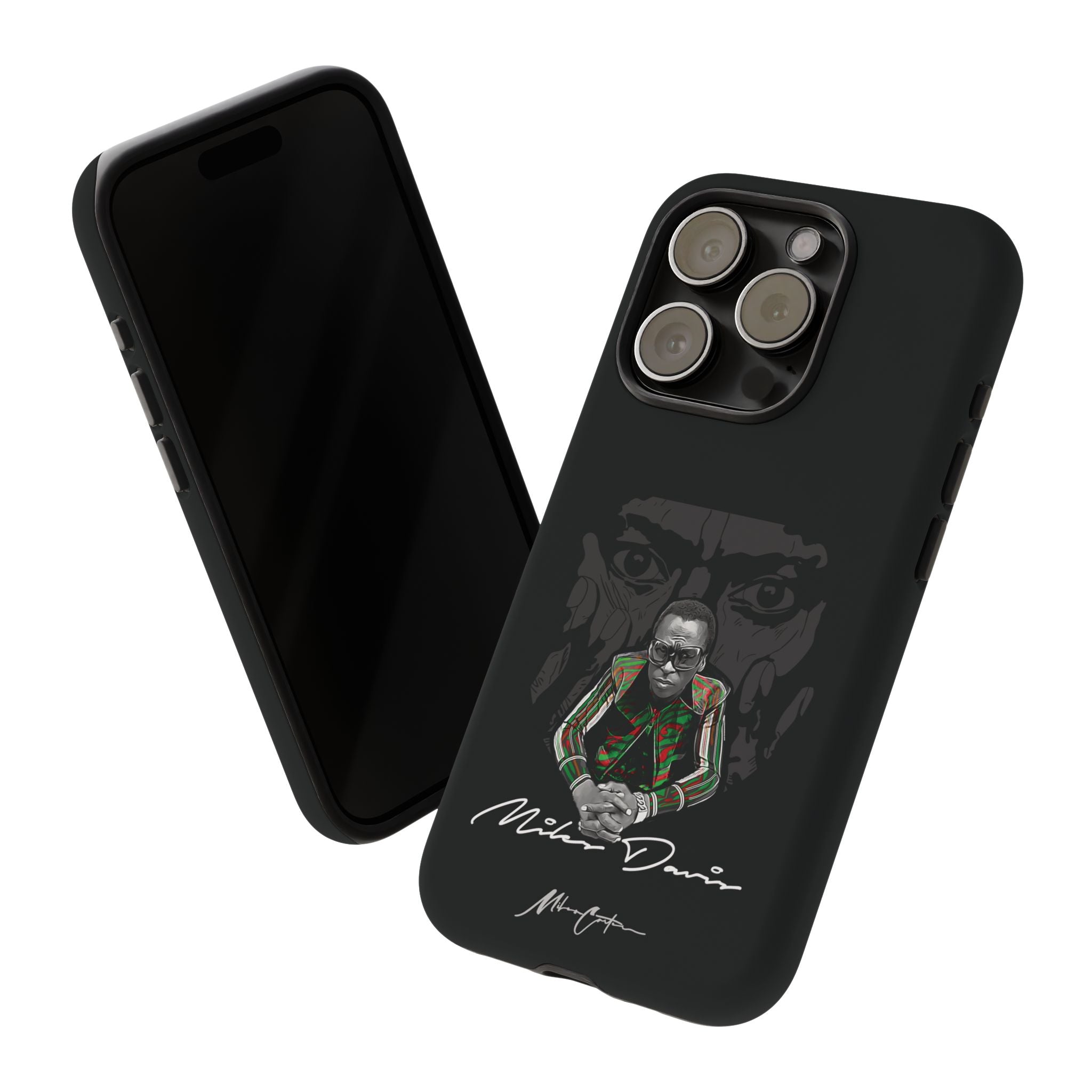 Printify Phone Case iPhone 15 Pro / Matte Miles Davis Phone Case – Jazz Legend & Timeless Innovator | Miles Carter Collection