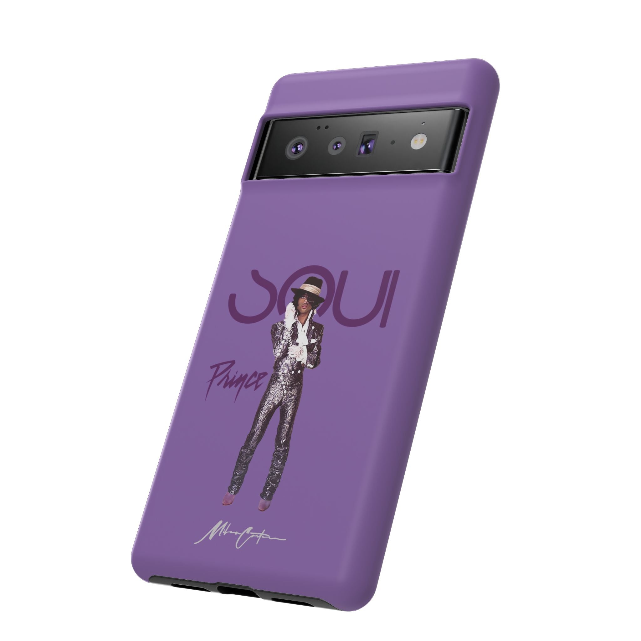 Printify Phone Case Google Pixel 6 Pro / Matte Prince Phone Case – Purple Icon & 80s Music Legend | Miles Carter Collection