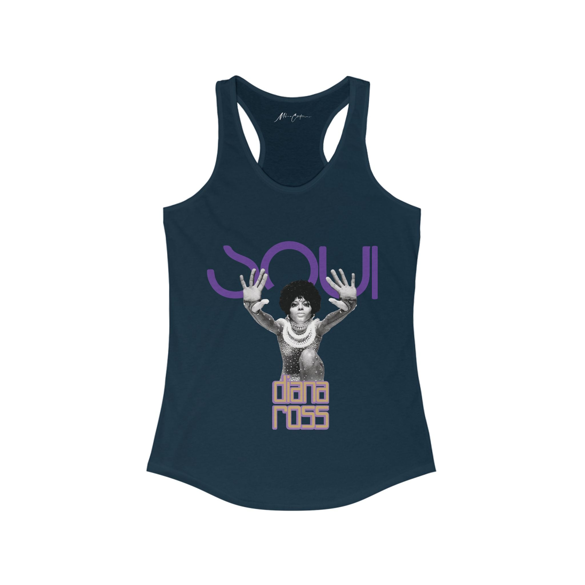 Printify Tank Top XS / Solid Midnight Navy Women's Diana Ross “Classic Motown” | Soul Series