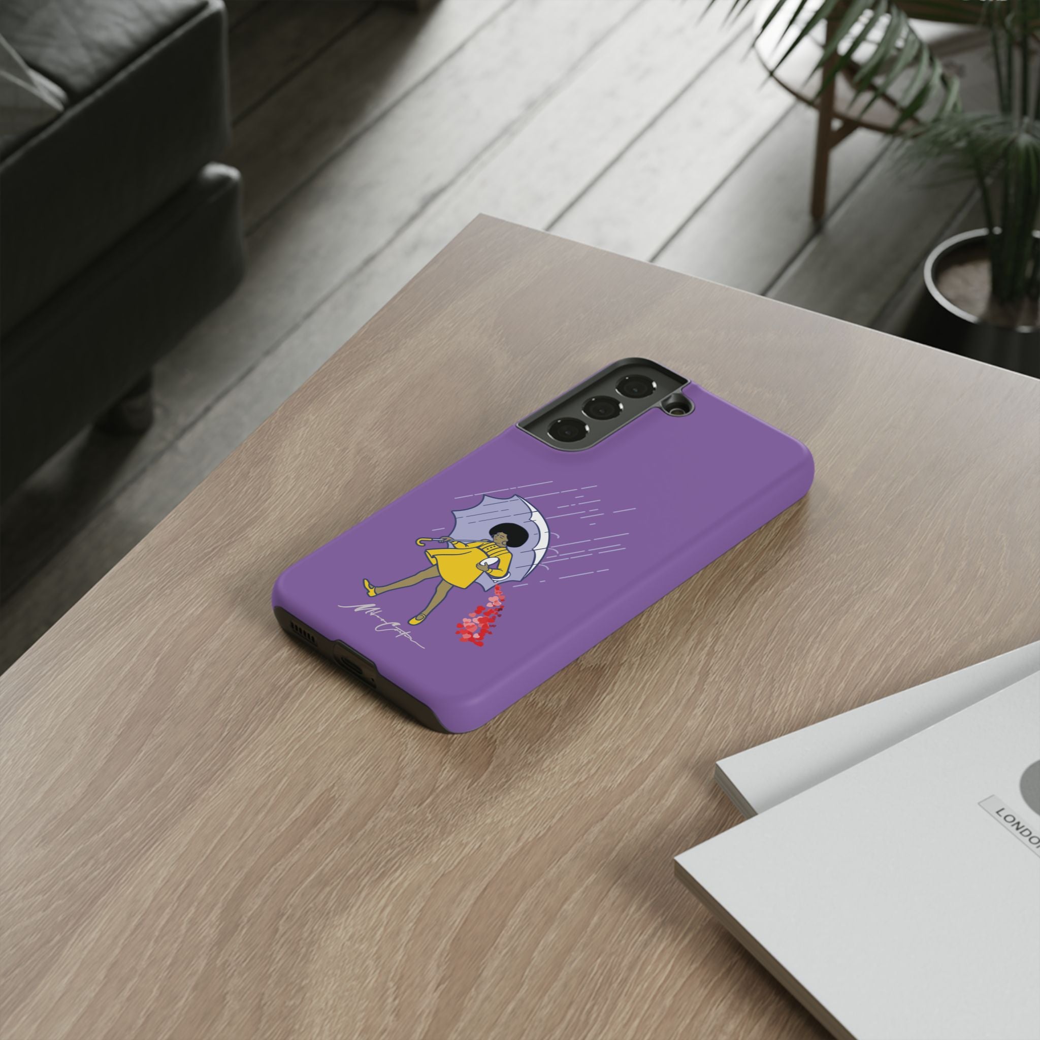 Printify Phone Case Samsung Galaxy S22 / Matte “Spread Love” Phone Case – Classic Series Positivity Design | Miles Carter Collection