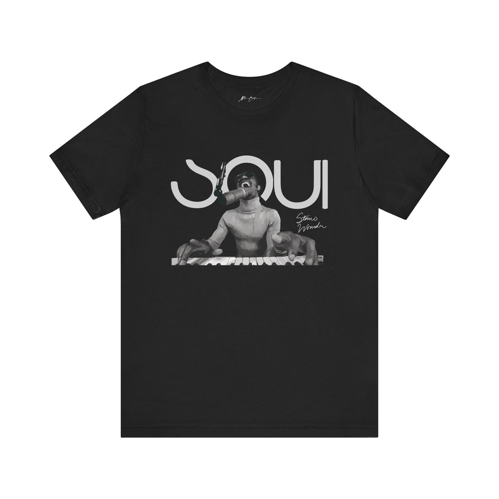 Printify T-Shirt Black / S Stevie Wonder “Soul Genius” | Soul Series