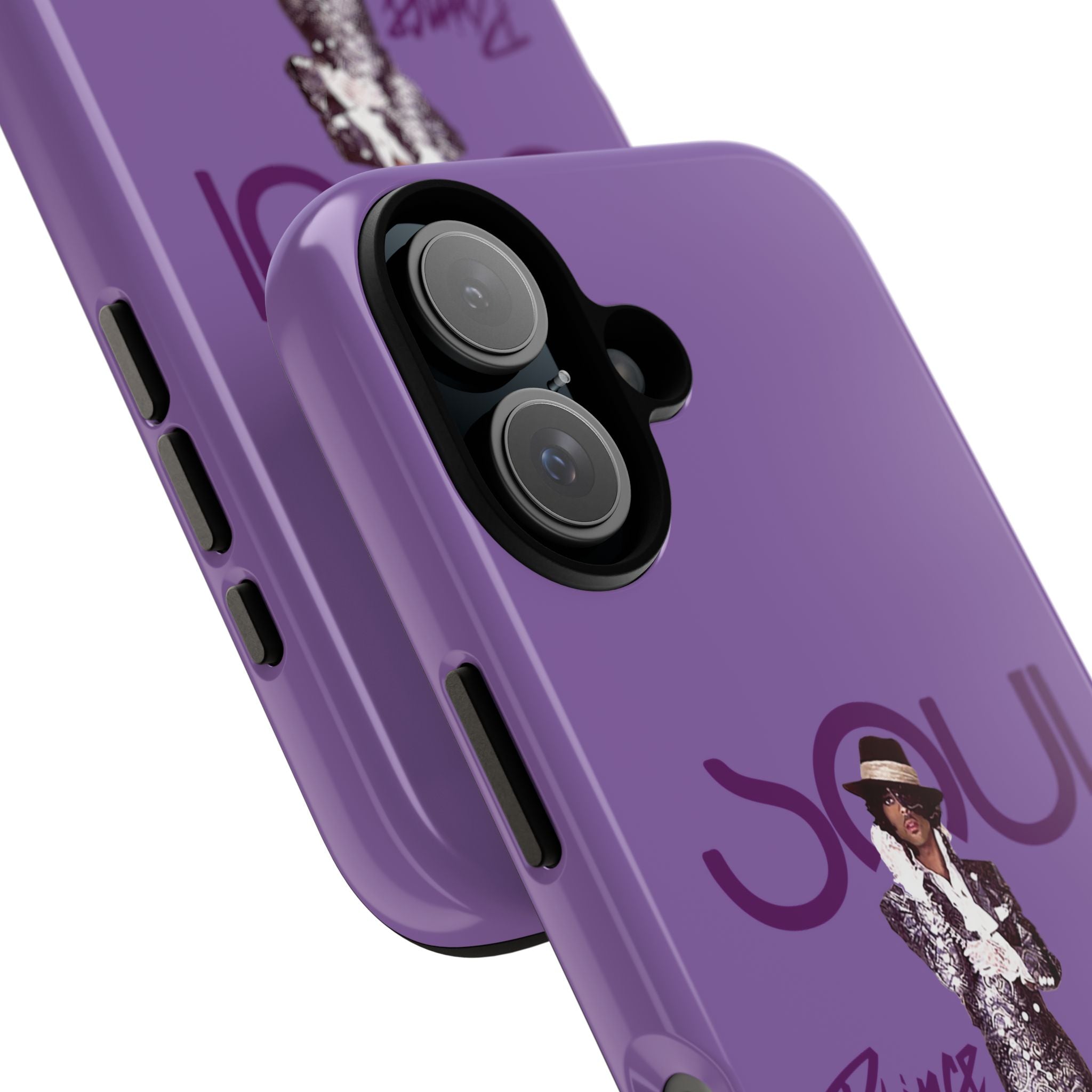 Printify Phone Case iPhone 16 / Glossy Prince Phone Case – Purple Icon & 80s Music Legend | Miles Carter Collection