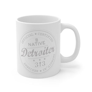 Printify Mug 11oz Native Detroiter Ceramic Mug – Signature Series Premium Drinkware | Miles Carter Collection