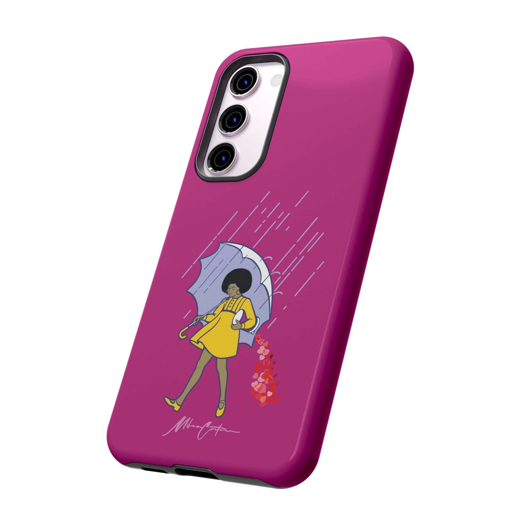 Printify Phone Case Samsung Galaxy S23 Plus / Glossy “Spread Love” Phone Case – Classic Series Positivity Design | Miles Carter Collection