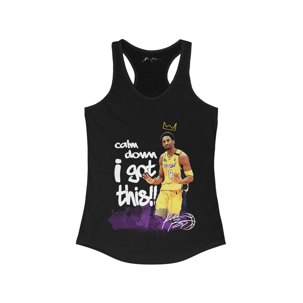Printify Tank Top XS / Solid Black Womens Kobe Bryant “Mamba Mentality” | GOAT Series
