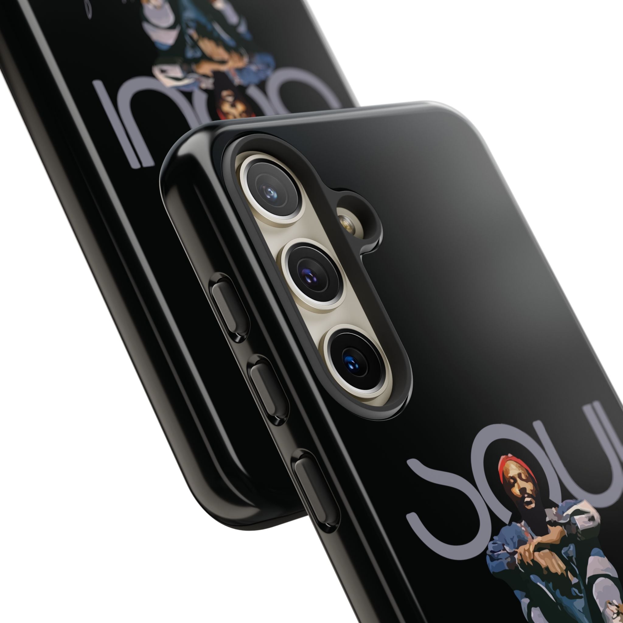 Printify Phone Case Samsung Galaxy S24 / Glossy Marvin Gaye Phone Case – Rare Platform Boots Soul Legend Design | Miles Carter Collection
