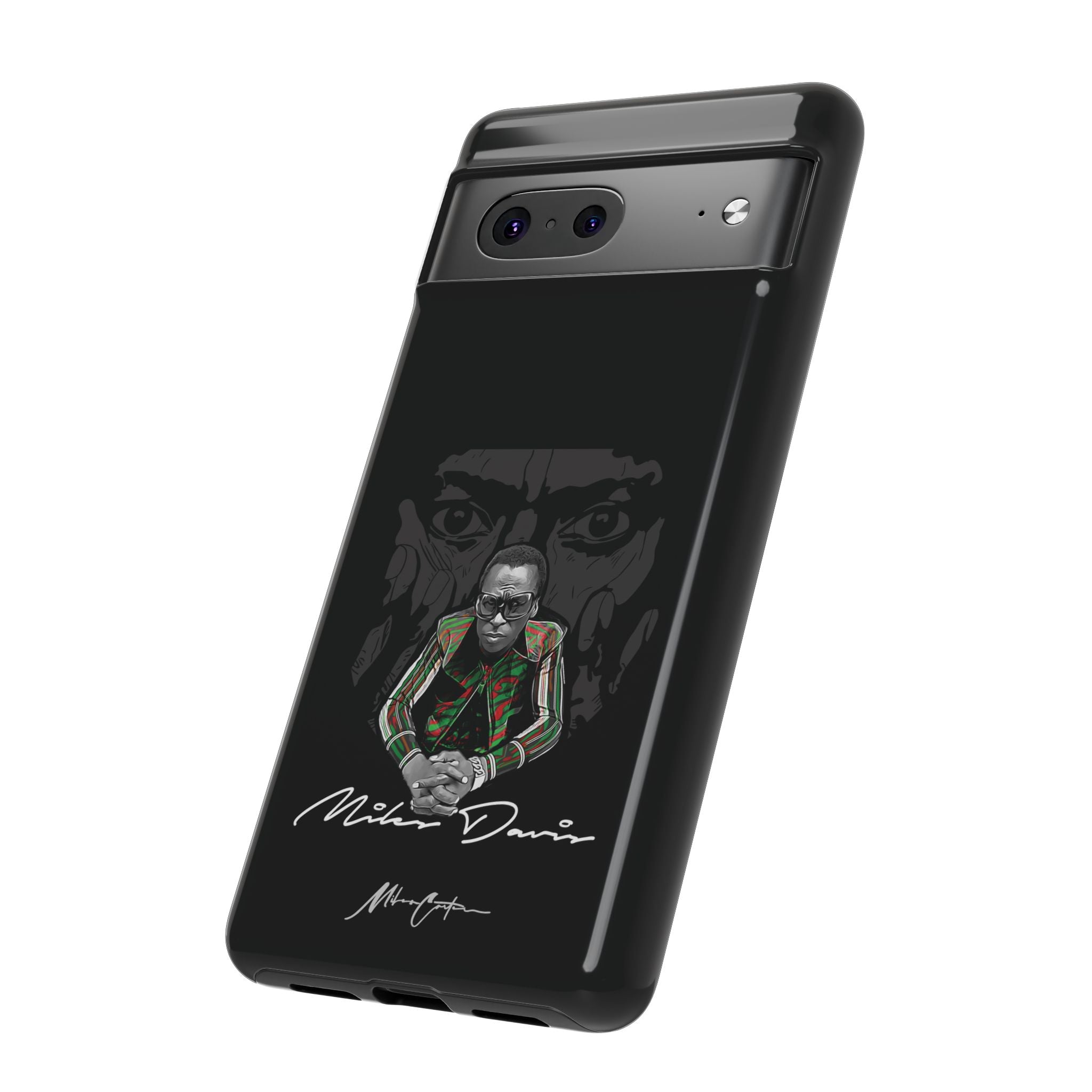 Printify Phone Case Google Pixel 7 / Glossy Miles Davis Phone Case – Jazz Legend & Timeless Innovator | Miles Carter Collection