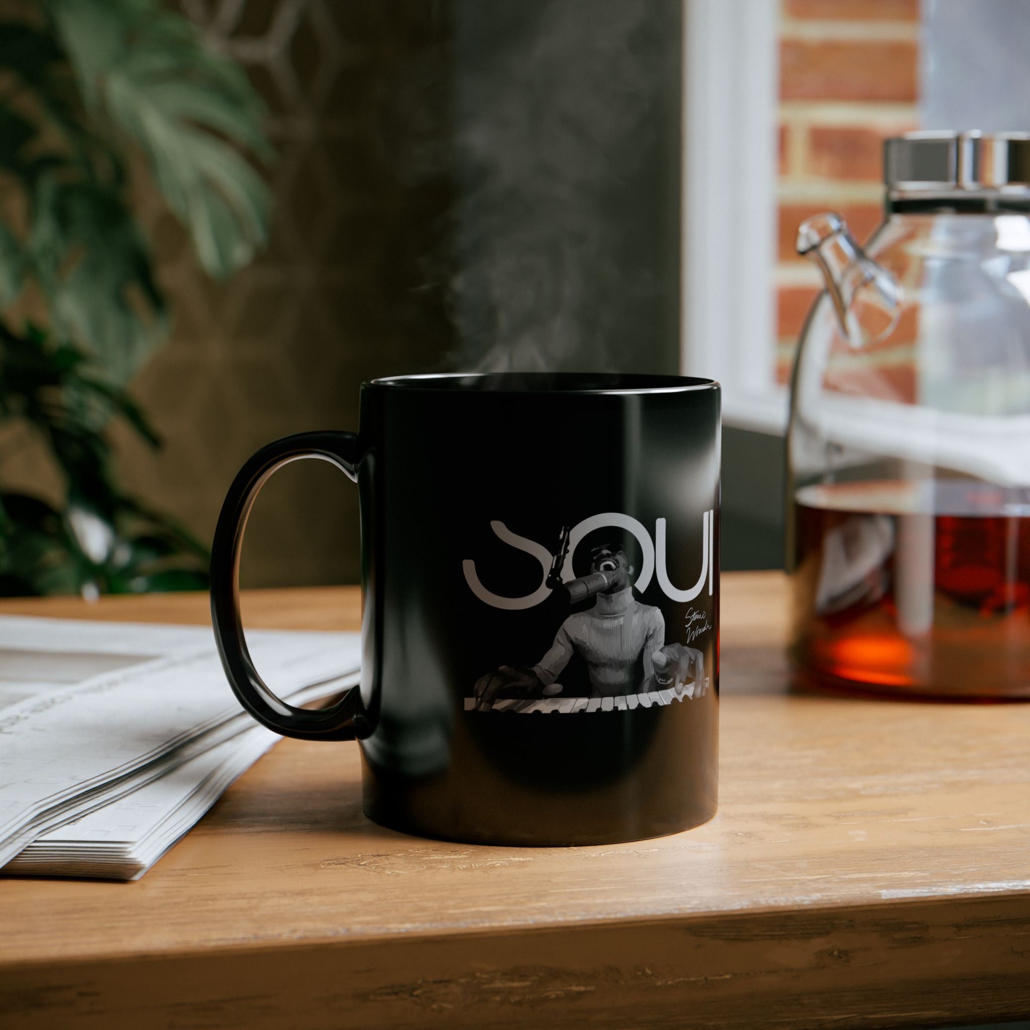 Printify Mug 11oz Stevie Wonder Ceramic Mug – Soul Legend Collectible Drinkware | Miles Carter Collection